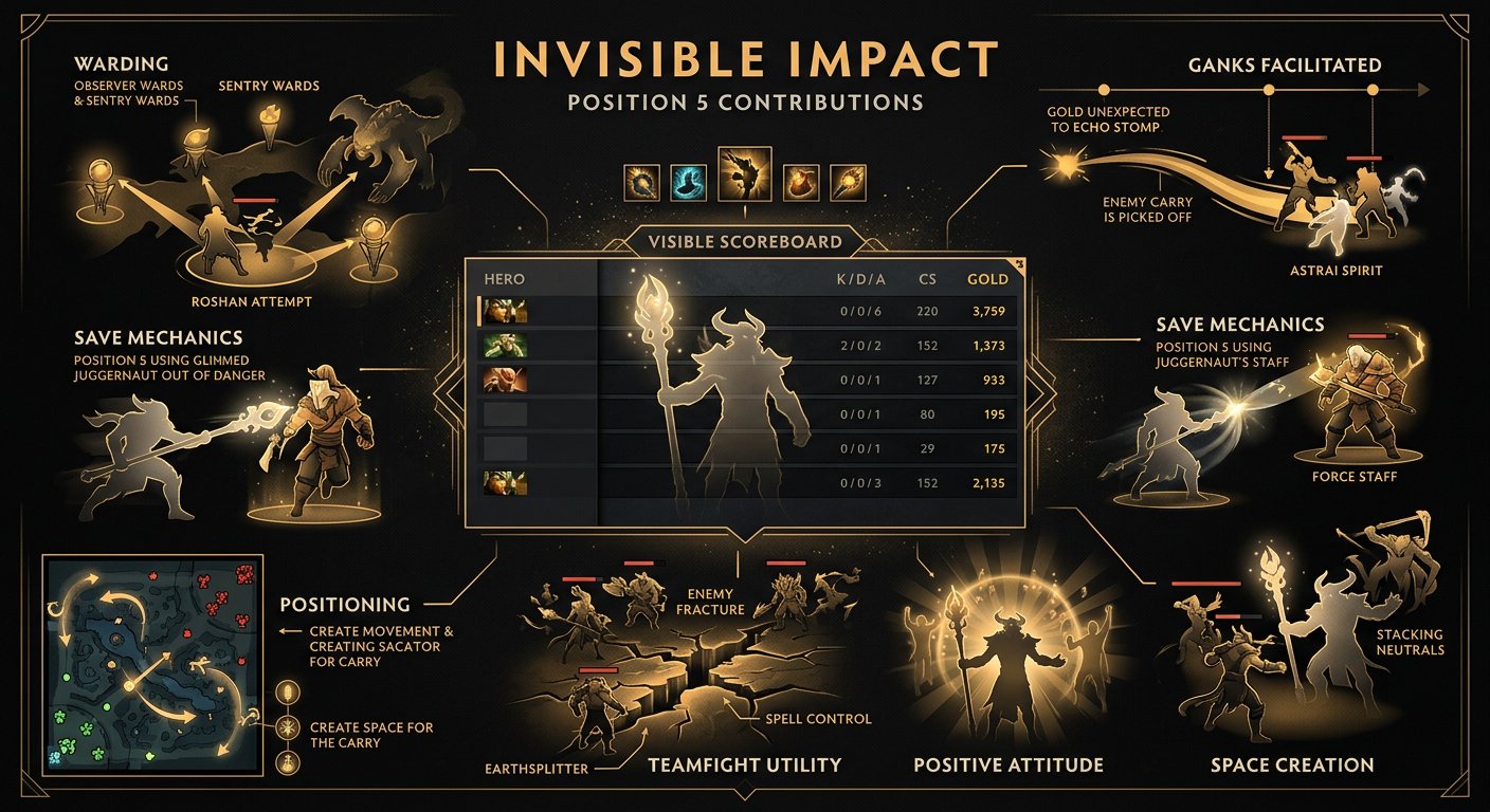Invisible impact illustration showing pos 5 contributions that don't appear on the scoreboard