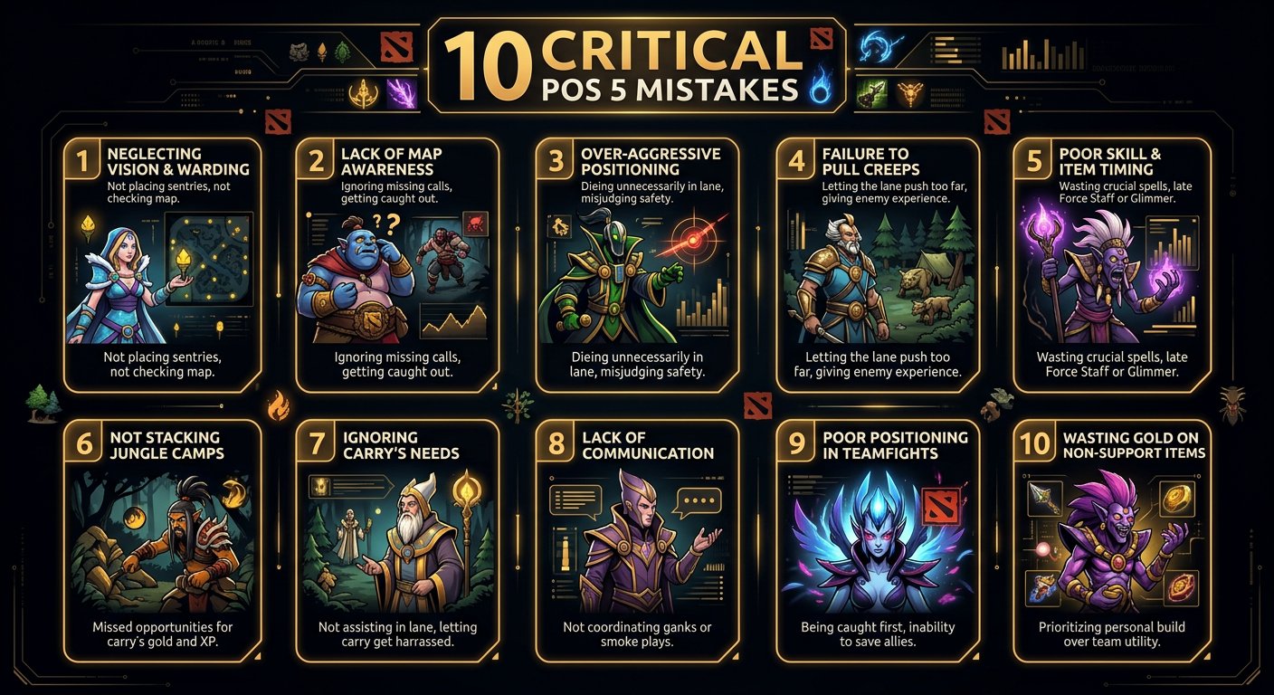 Infographic showing the 10 critical pos 5 mistakes