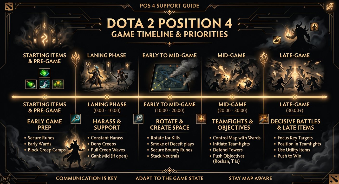 Game timeline for Pos 4 priorities