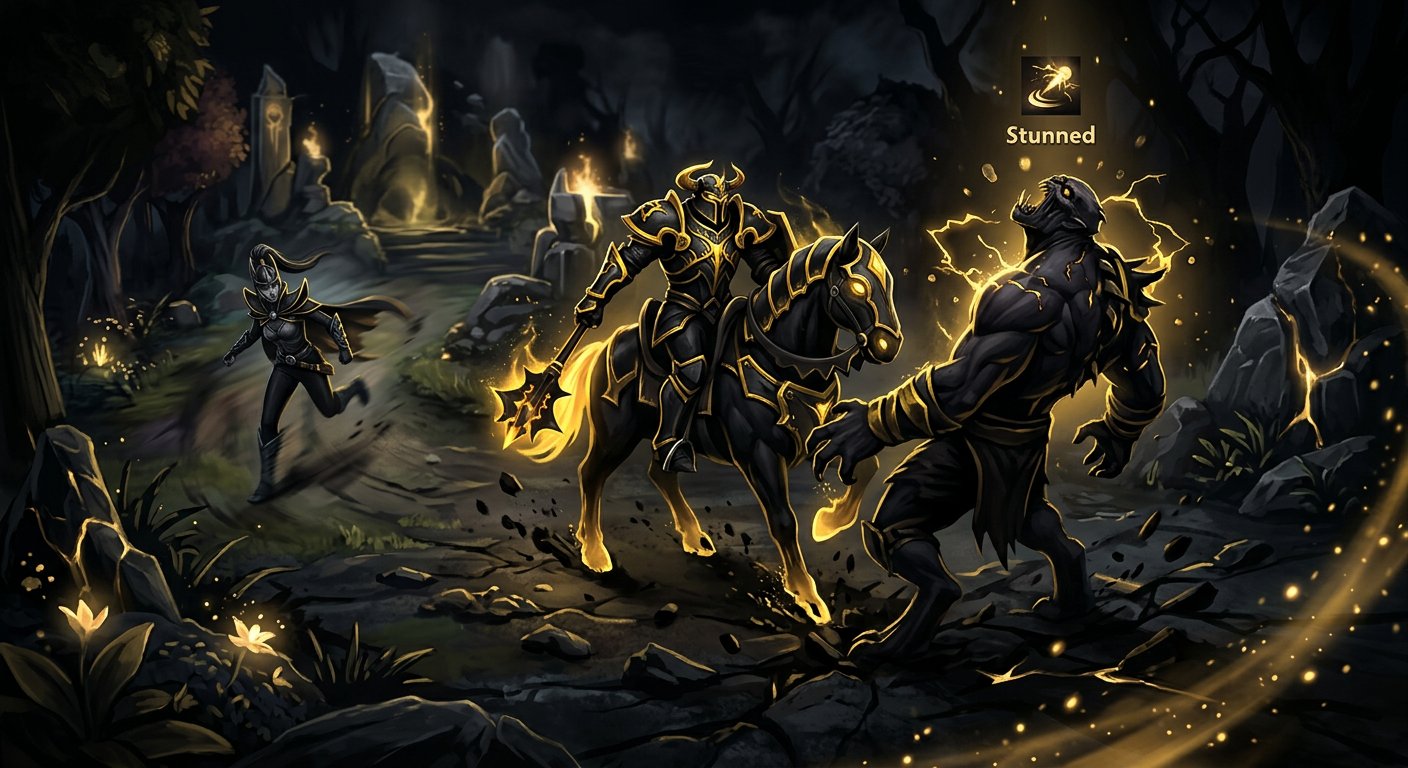 Pos 4 landing perfect stun while teammate runs away