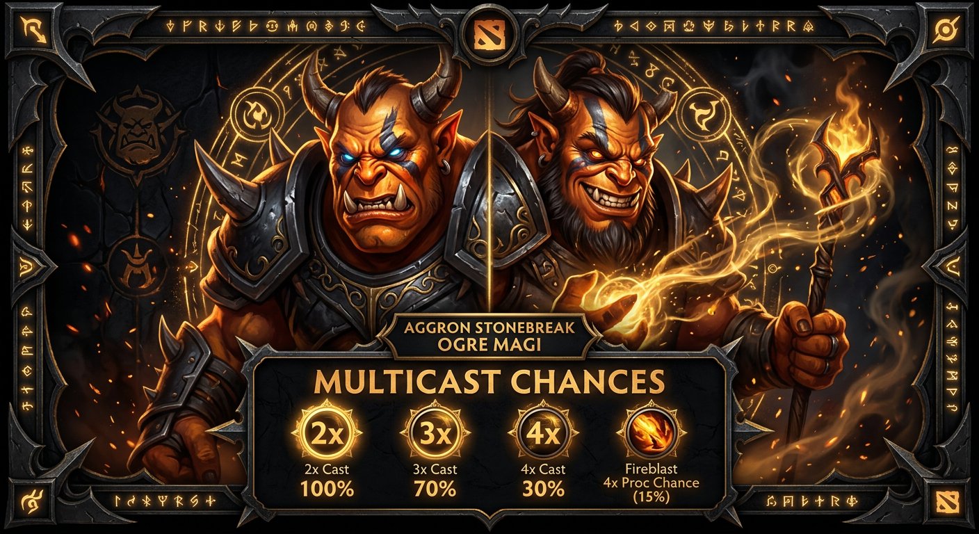 Ogre Magi hero portrait with Multicast proc chances displayed