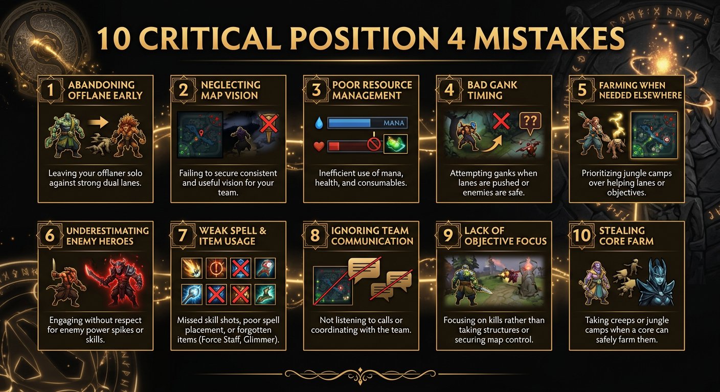 Infographic showing the 10 critical pos 4 mistakes