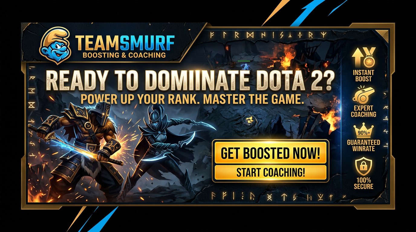 CTA banner for TeamSmurf MMR Boost and Coaching services