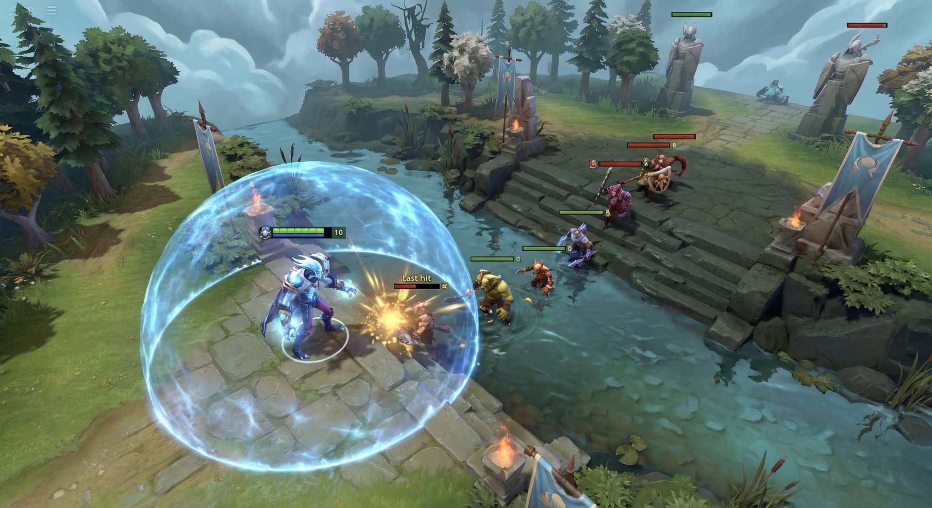 Arc Warden laning phase in mid lane with Magnetic Field