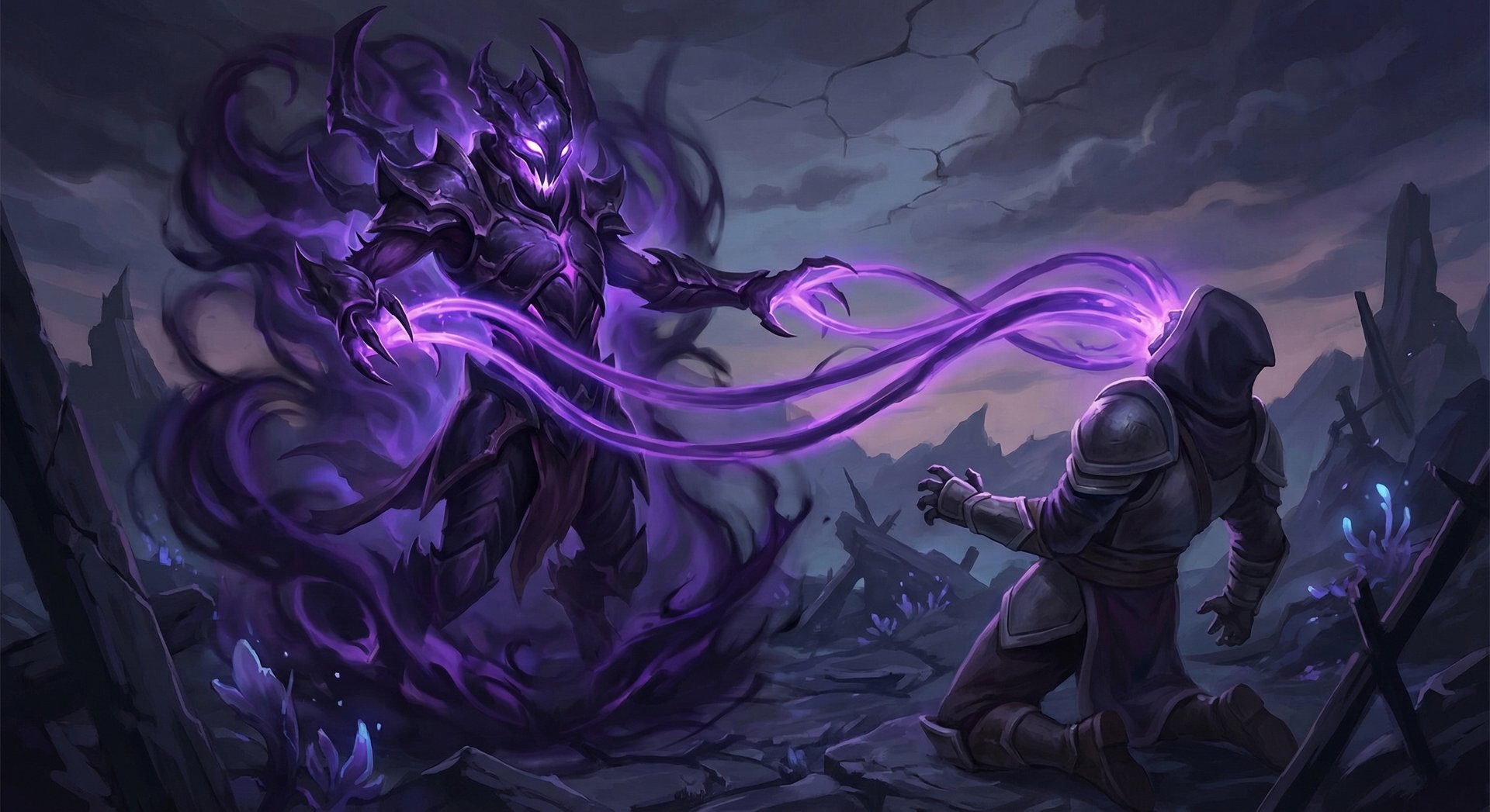 Bane casting Brain Sap ability, draining pure damage from enemy hero in Dota 2