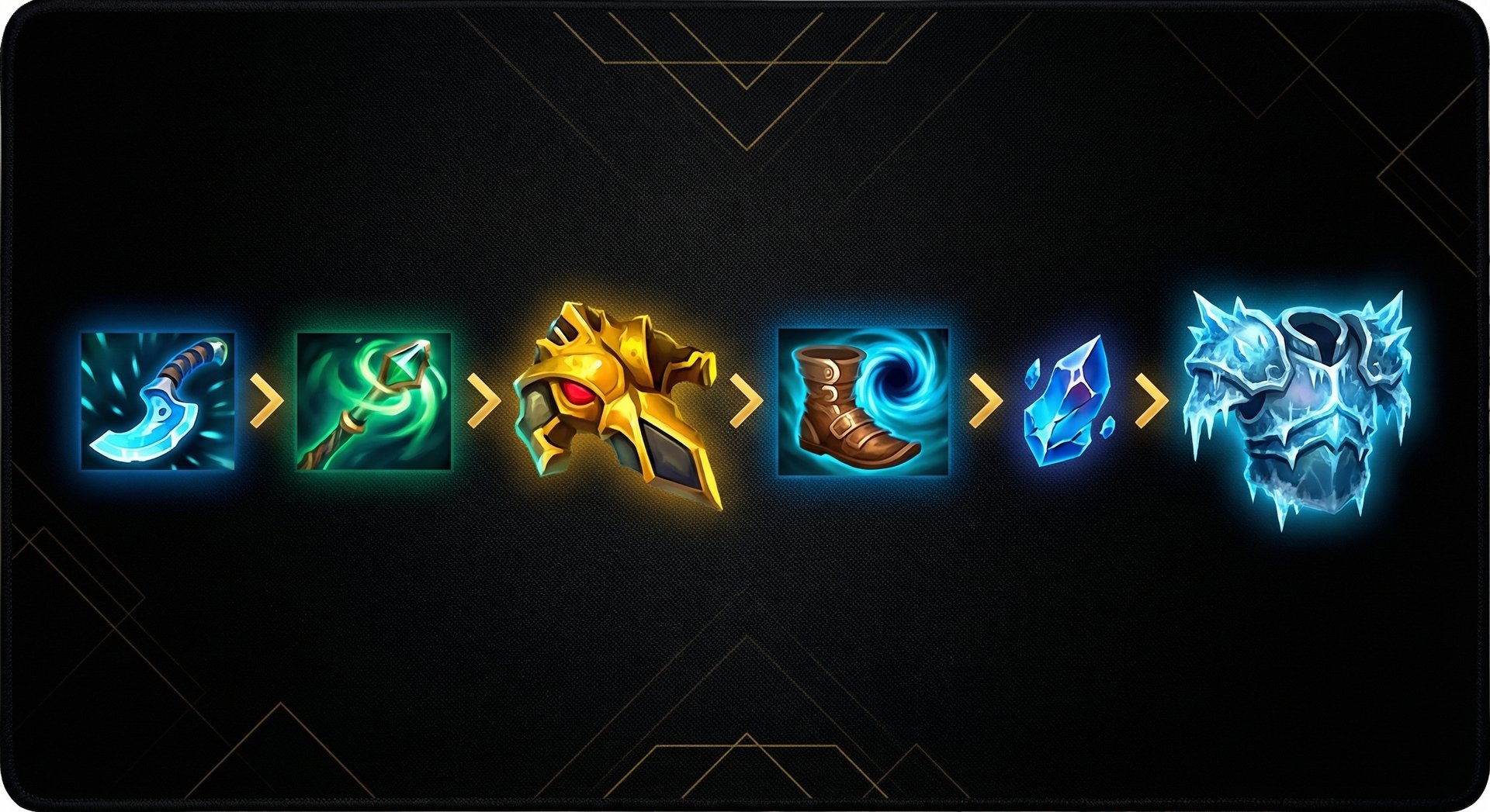 Batrider item build progression showing Blink Dagger Force Staff BKB