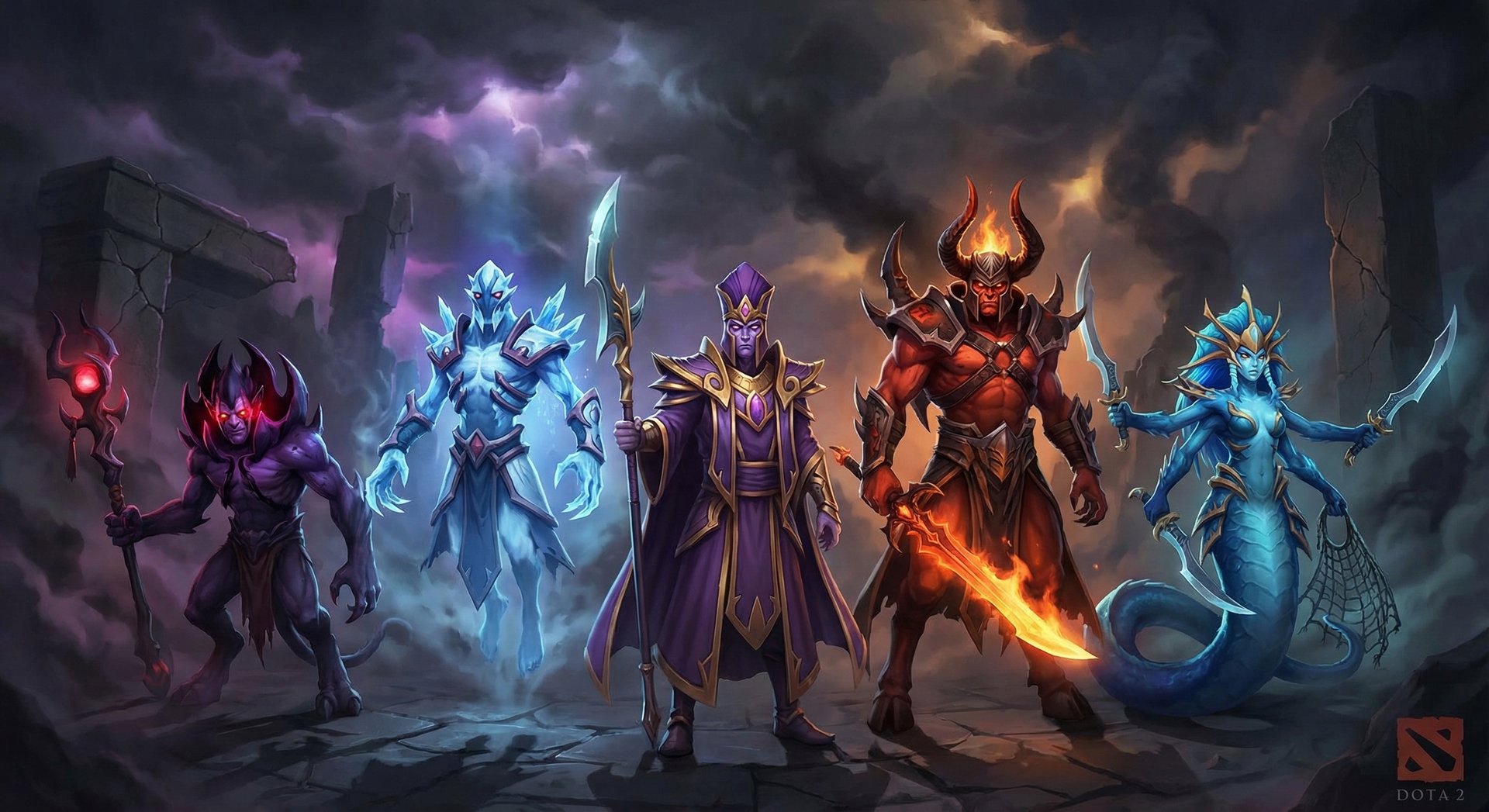 Five Dota 2 heroes that counter Brewmaster Shadow Demon Ancient Apparition Silencer Doom Naga Siren