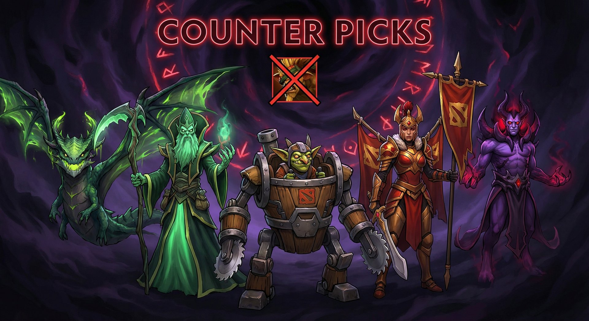Dota 2 heroes that counter Bristleback lineup
