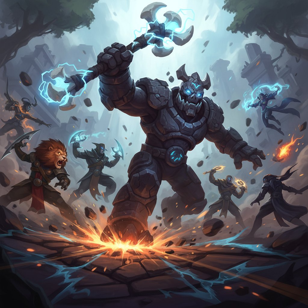 Earthshaker team fight initiation in Dota 2