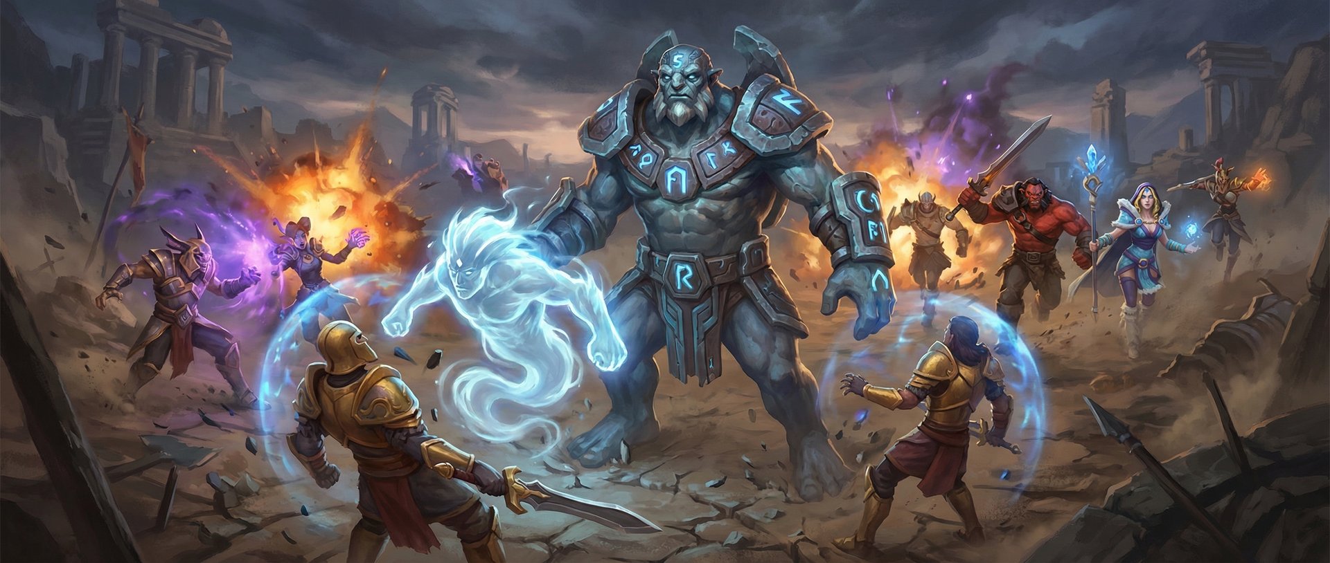 Elder Titan in teamfight with Natural Order aura active