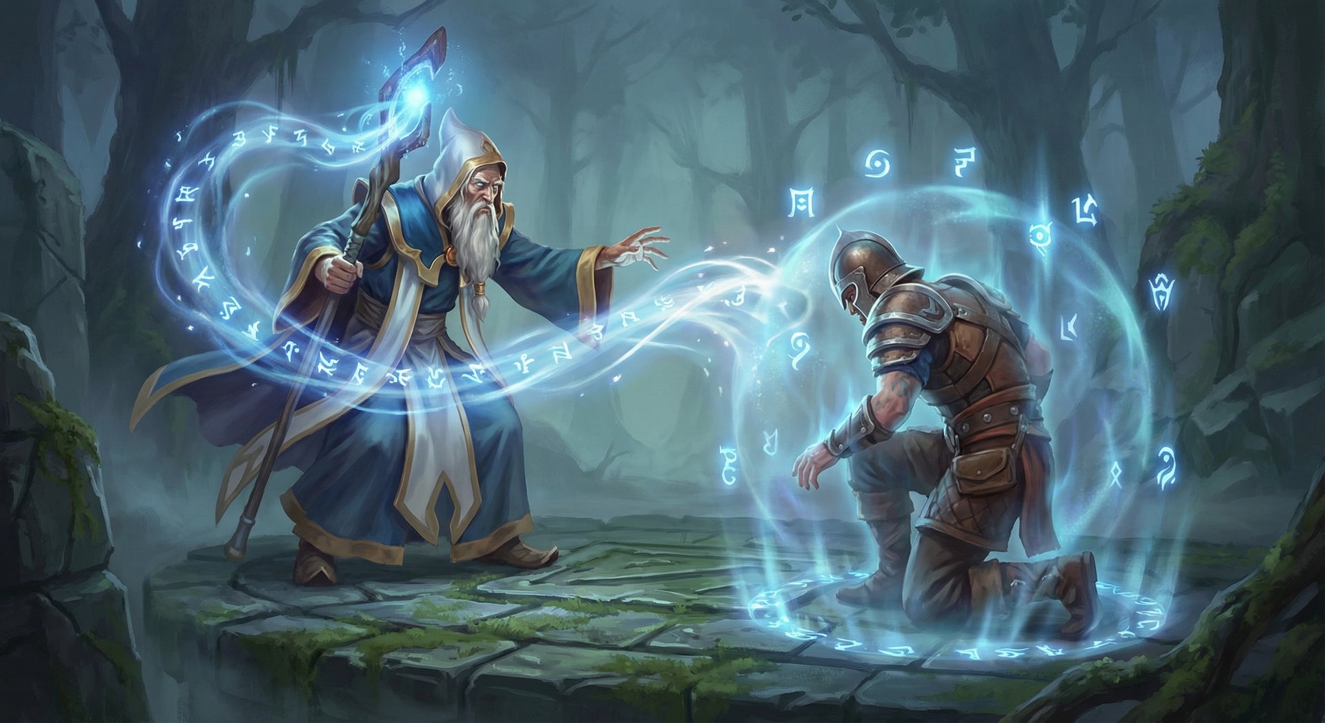 Keeper of the Light casting Chakra Magic mana restoration on ally hero