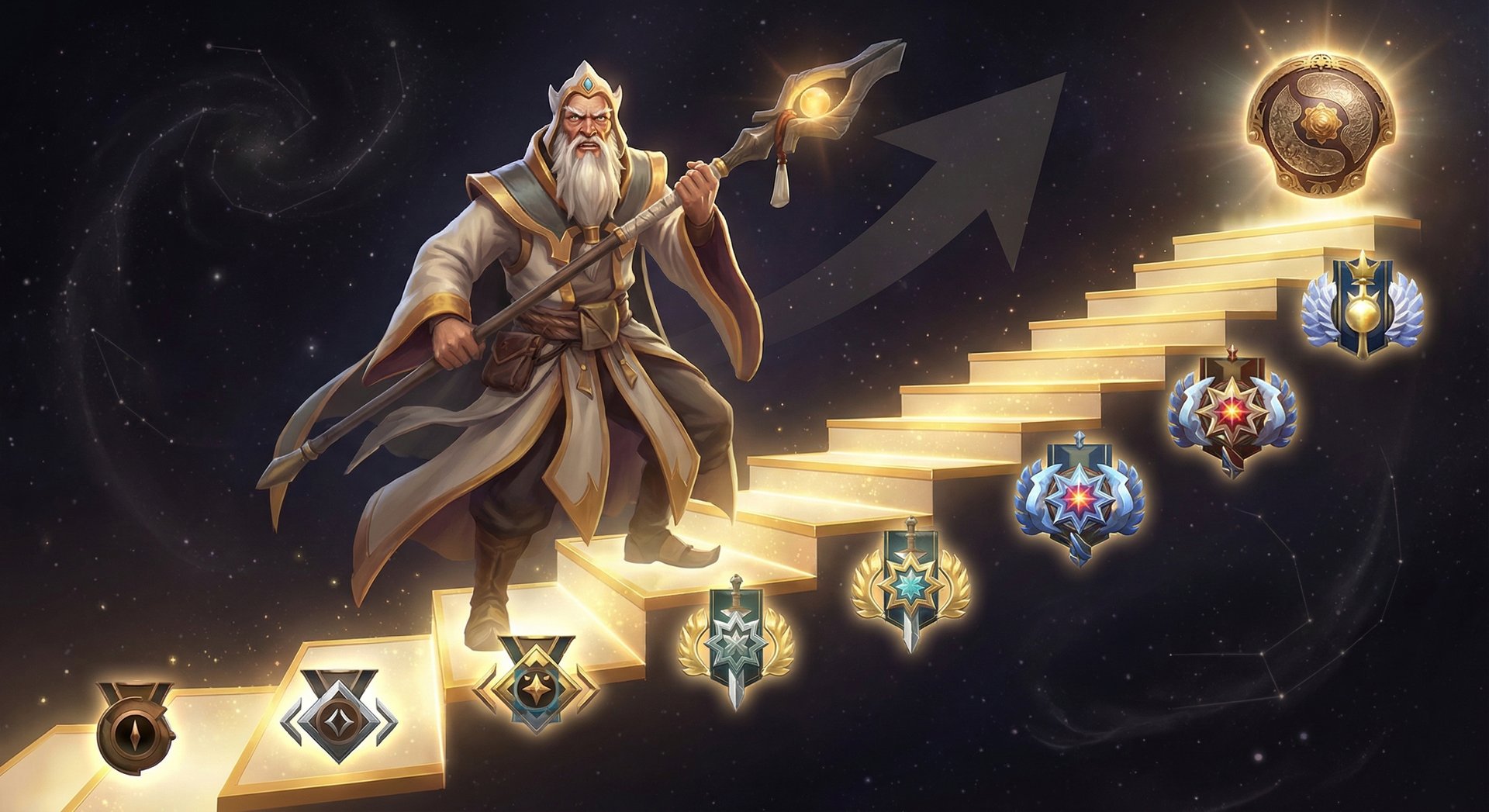 Keeper of the Light rank climbing guide from Herald to Immortal with golden accents