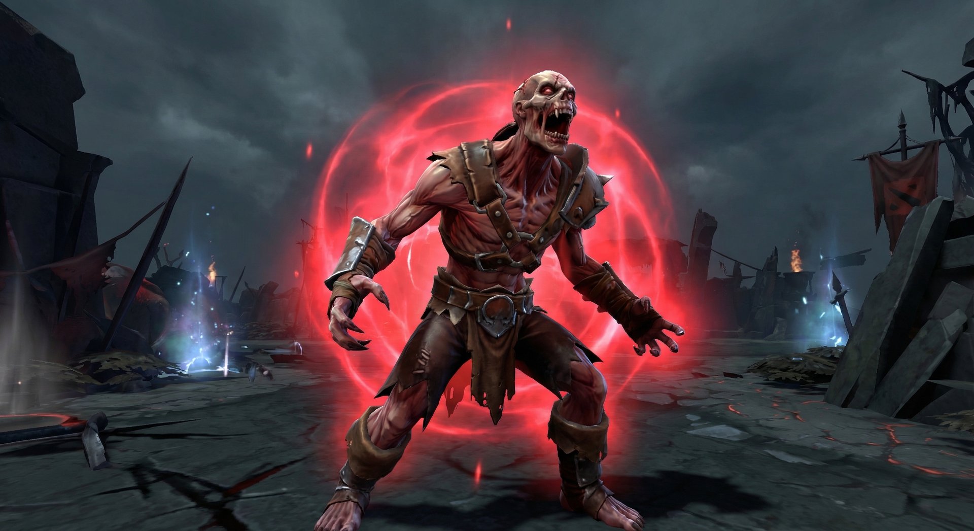 Lifestealer using Rage ability with glowing red magic immunity aura