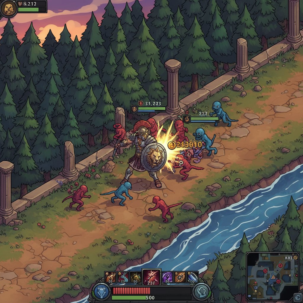 Mars in Dota 2 laning phase using Gods Rebuke on creeps