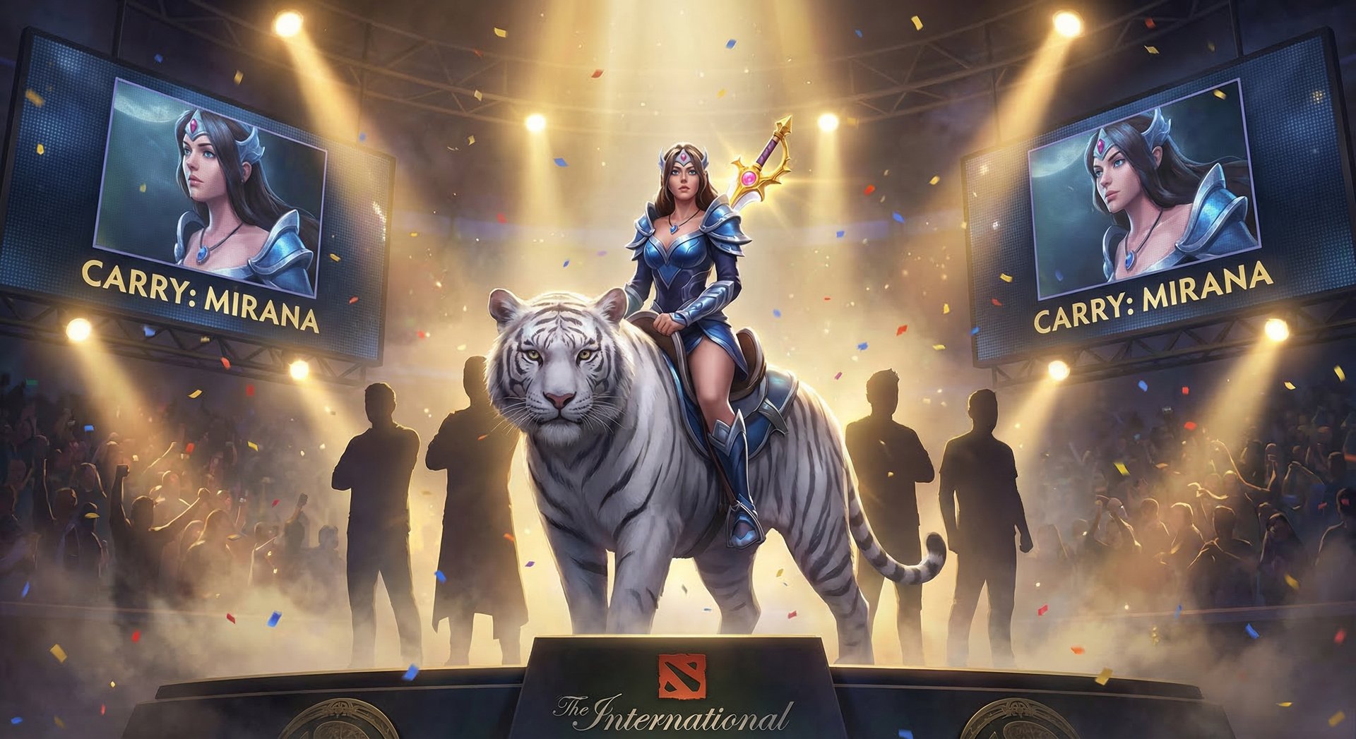 Mirana in professional esports Dota 2 tournament scene carry hero