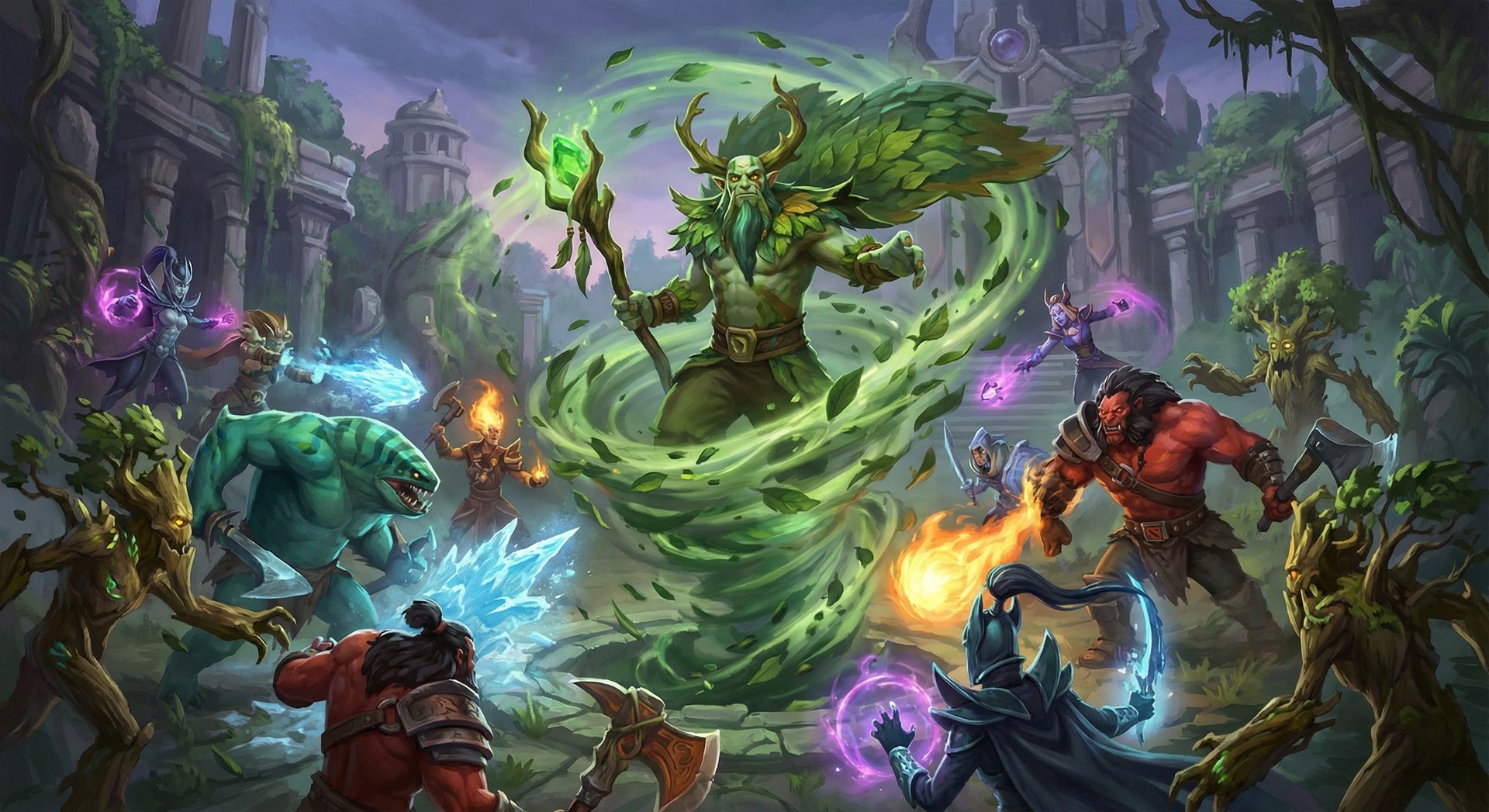 Nature's Prophet teleporting into team fight