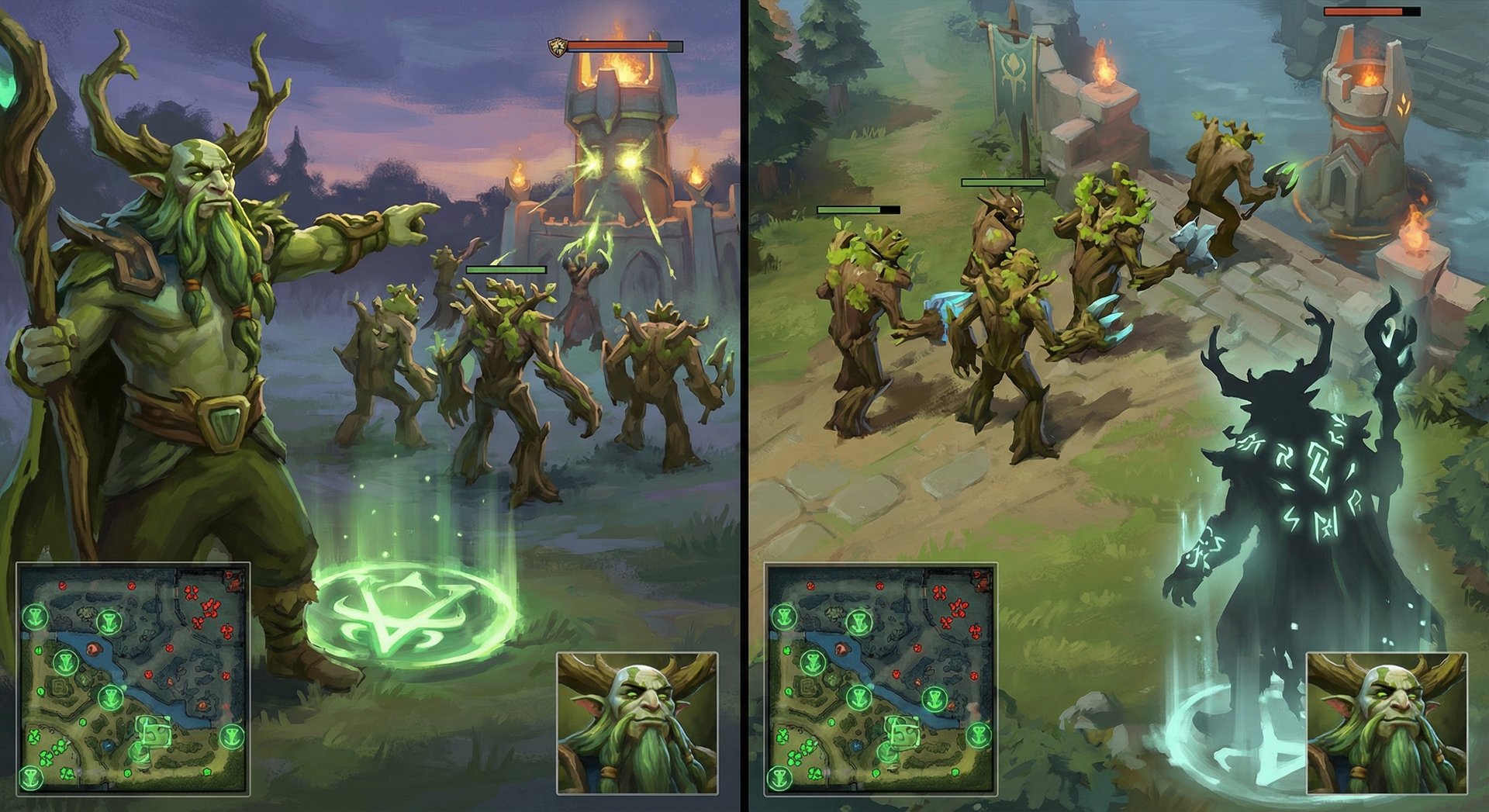 Nature's Prophet advanced split push technique