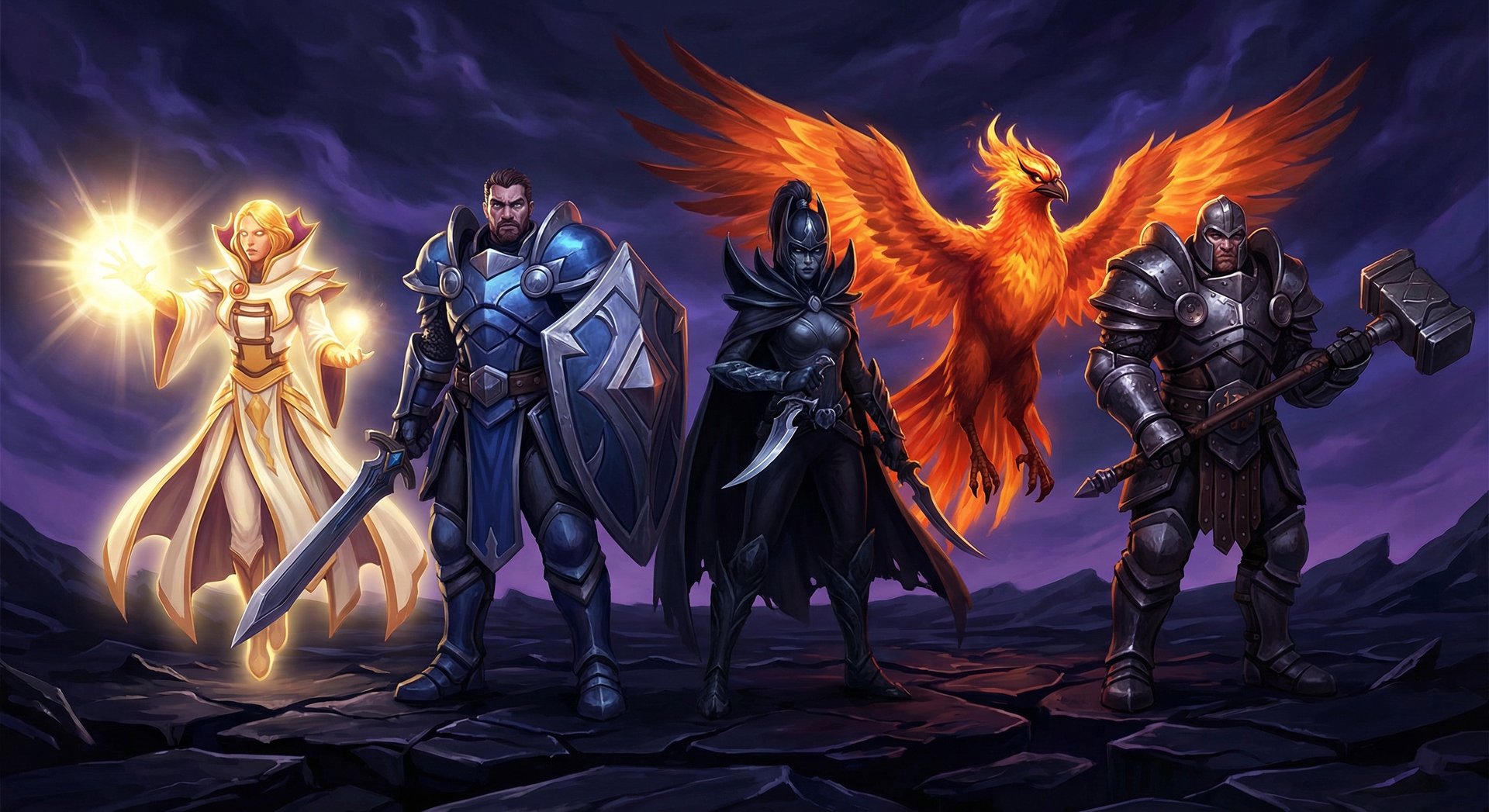 Counter heroes lineup against Night Stalker in Dota 2