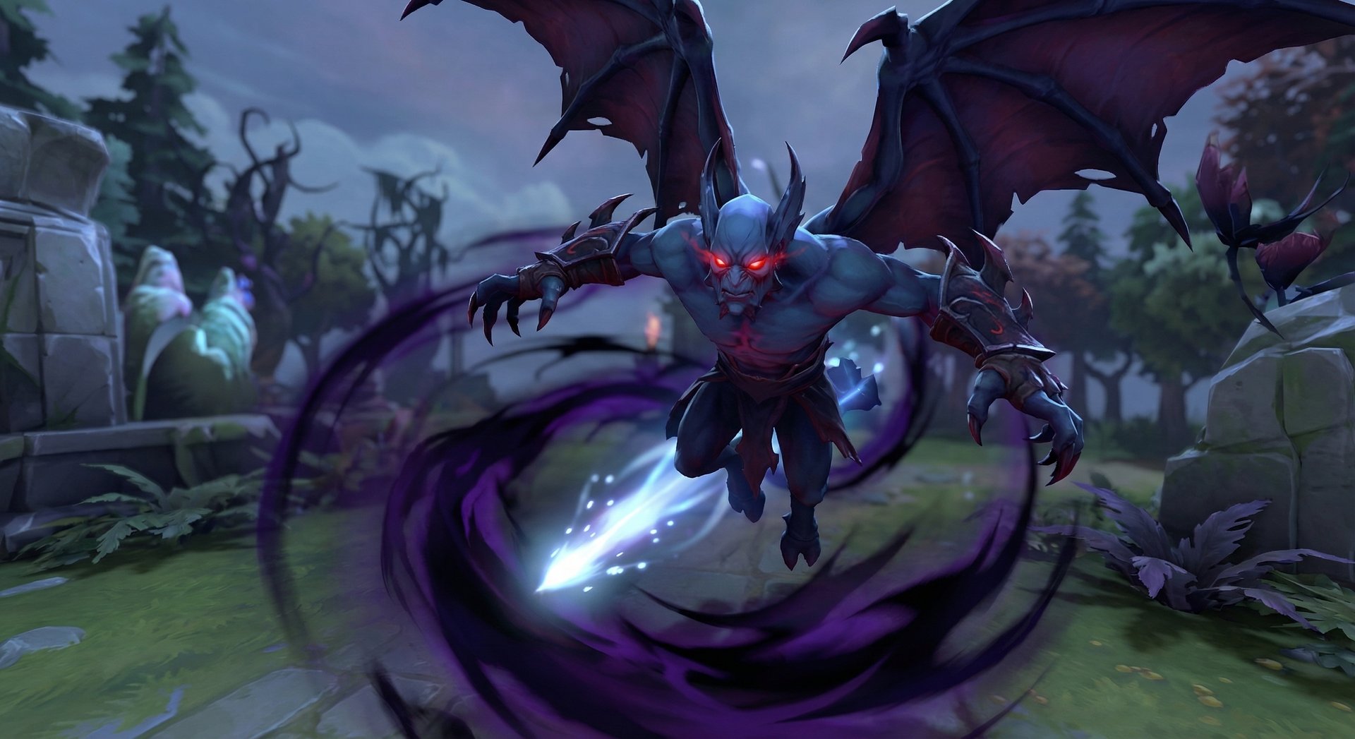 Night Stalker performing advanced technique in Dota 2