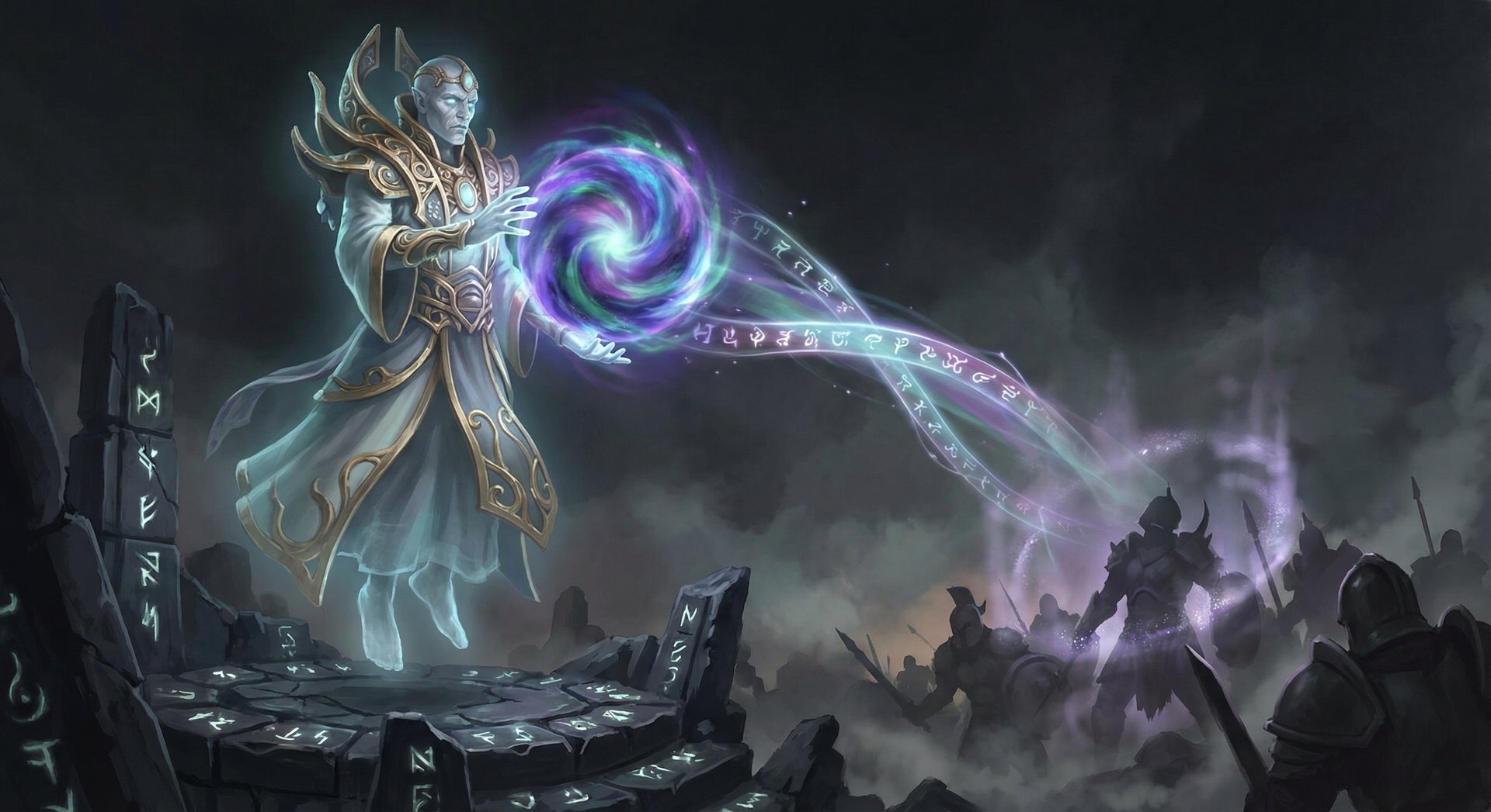 Oracle casting Fortune's End purging projectile in Dota 2