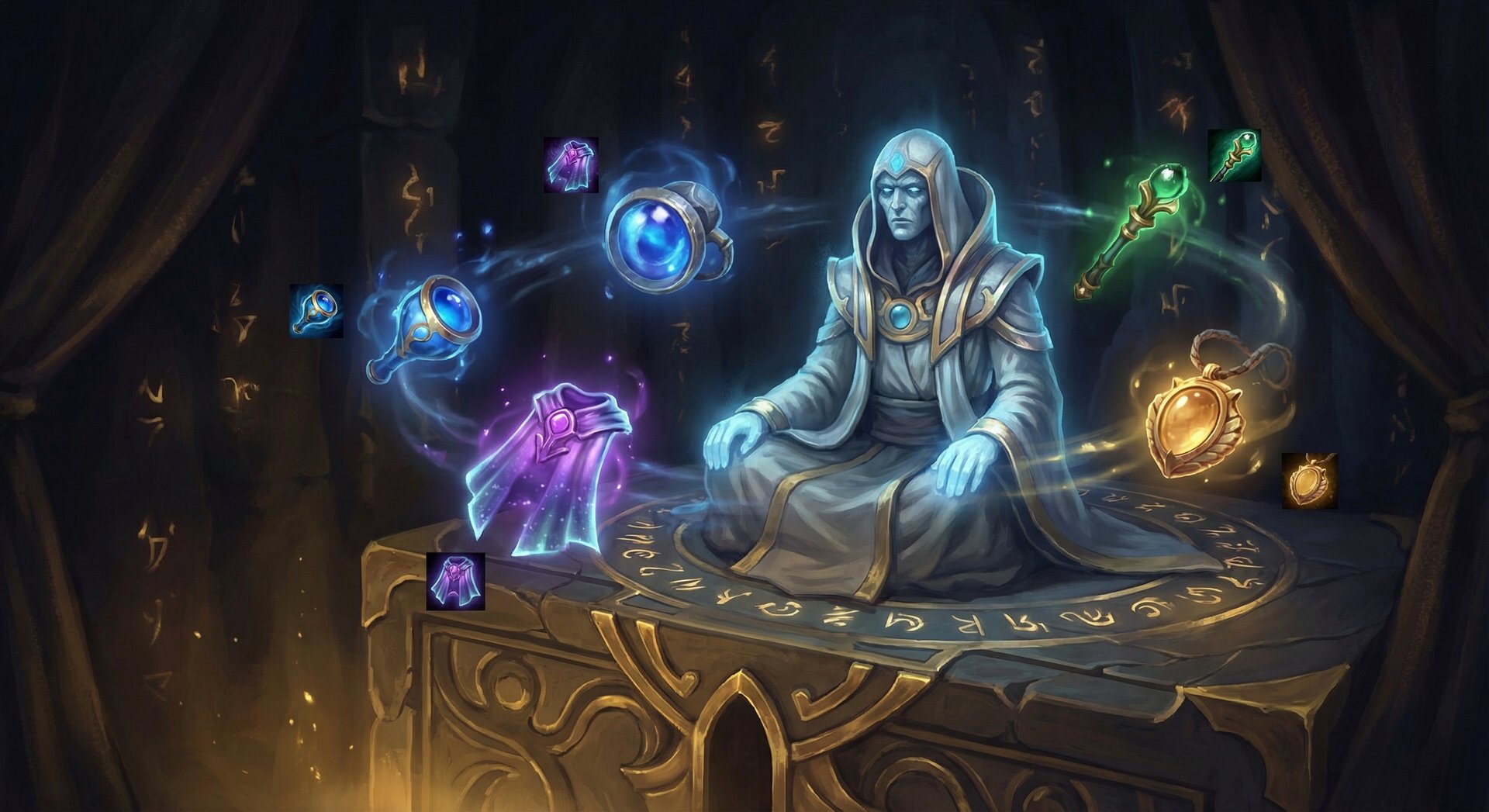 Oracle Dota 2 item build progression with Aether Lens Holy Locket and Glimmer Cape