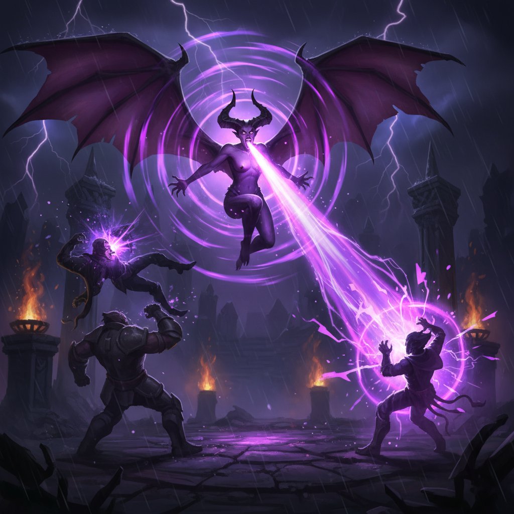 Queen of Pain performing advanced Blink and Scream of Pain combo technique in Dota 2