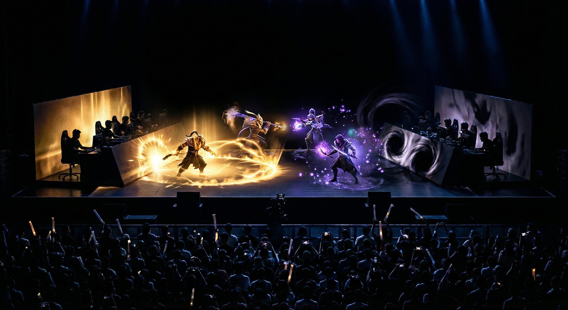 Dota 2 teams clashing at ESL One Birmingham 2026 tournament