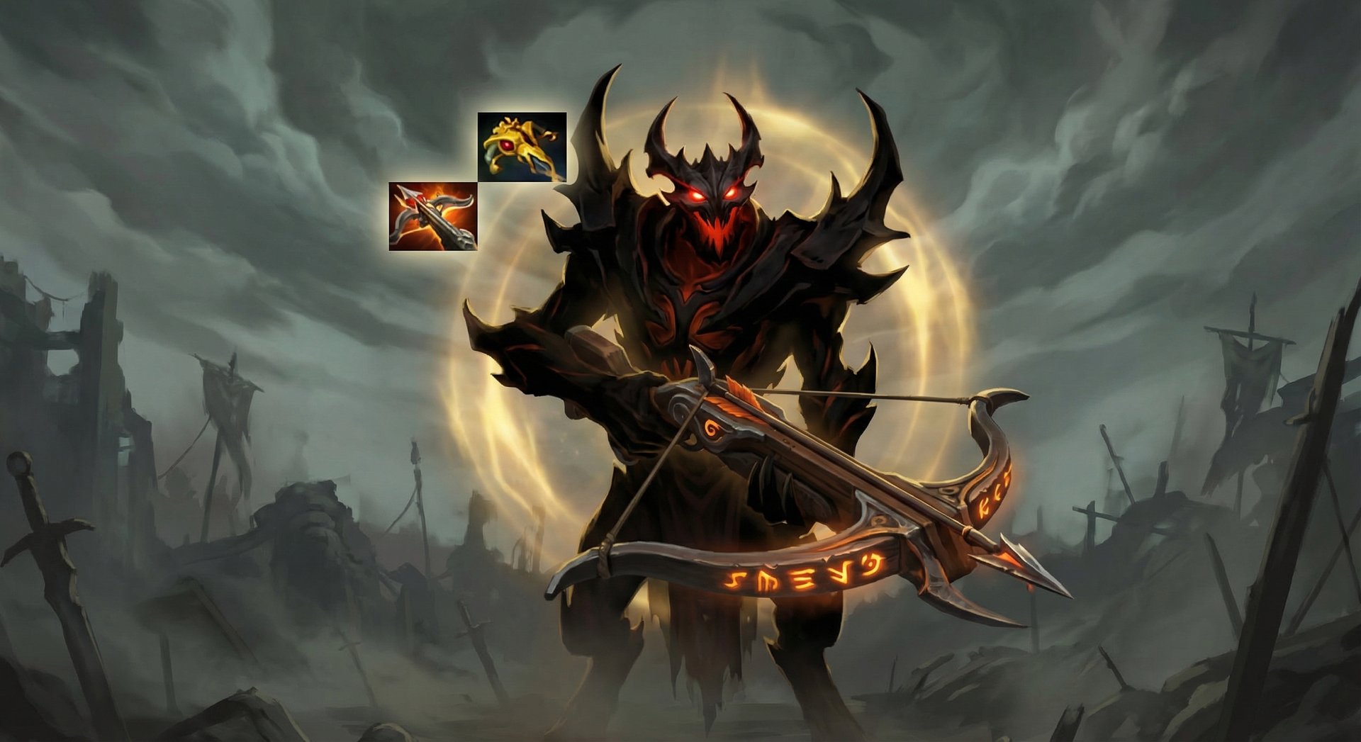Shadow Fiend item build with BKB and Daedalus