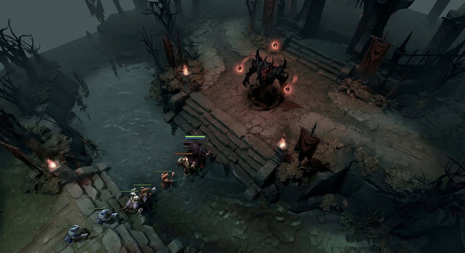 Shadow Fiend mid lane positioning