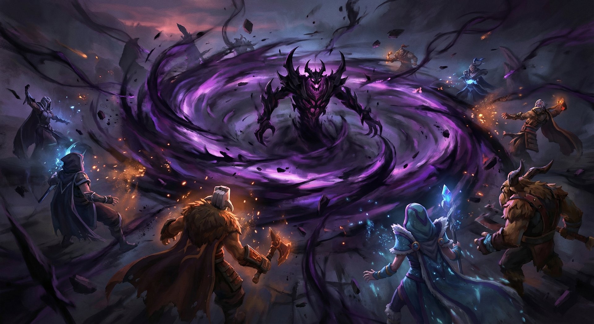 Shadow Fiend Requiem of Souls in teamfight