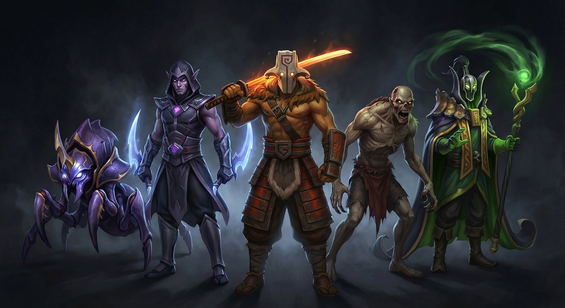 Five Dota 2 counter heroes lineup against Shadow Shaman including Nyx Assassin, Anti-Mage and Rubick