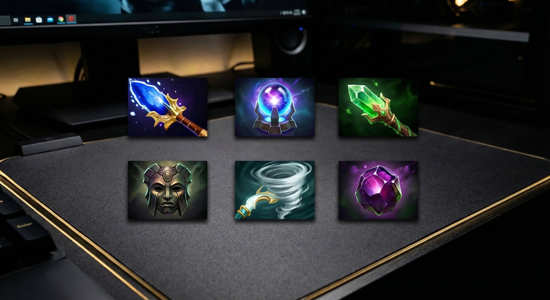 Skywrath Mage item build progression showing Rod of Atos, Aether Lens, and Aghanim Scepter