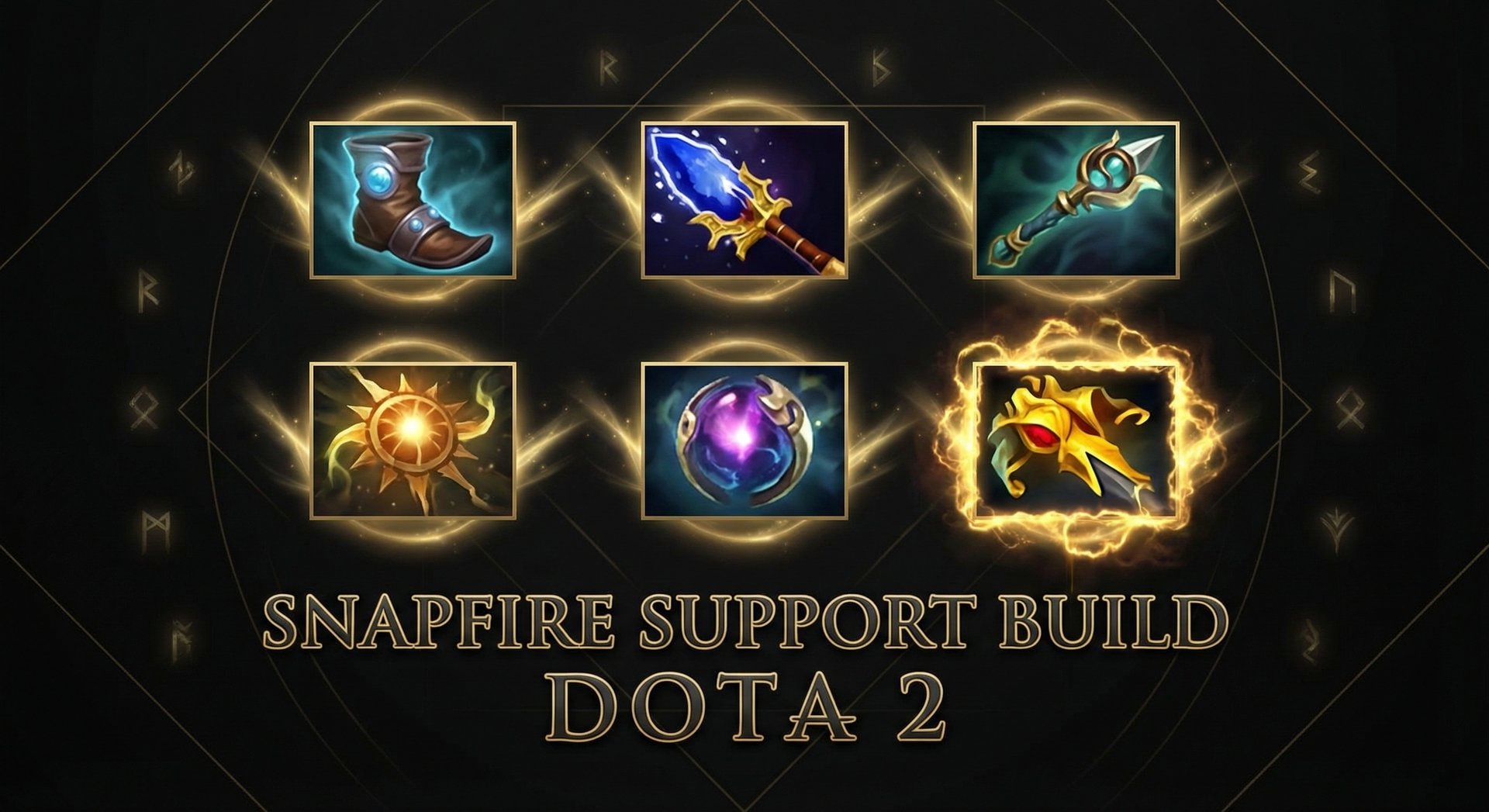 Snapfire item build progression with key items displayed