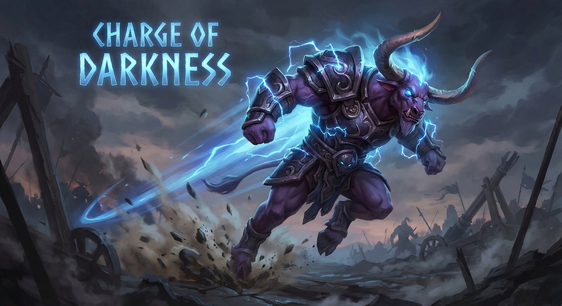Spirit Breaker charging across the battlefield with blue energy trail
