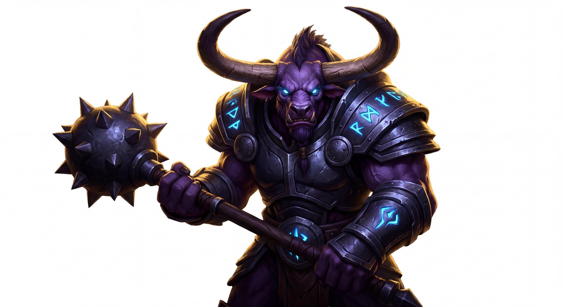 Spirit Breaker cinematic portrait with gold accents on black background