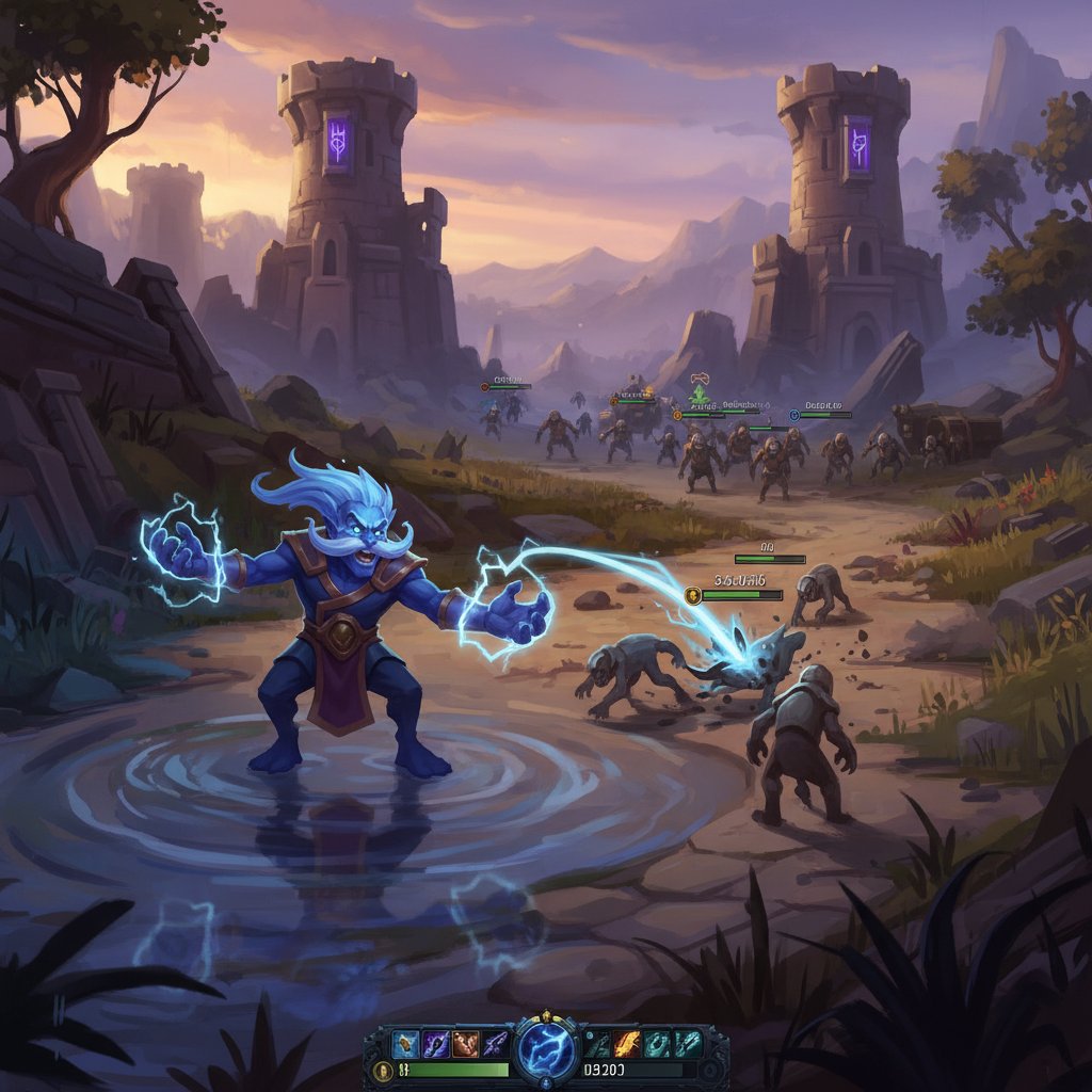 Storm Spirit mid lane laning phase in Dota 2