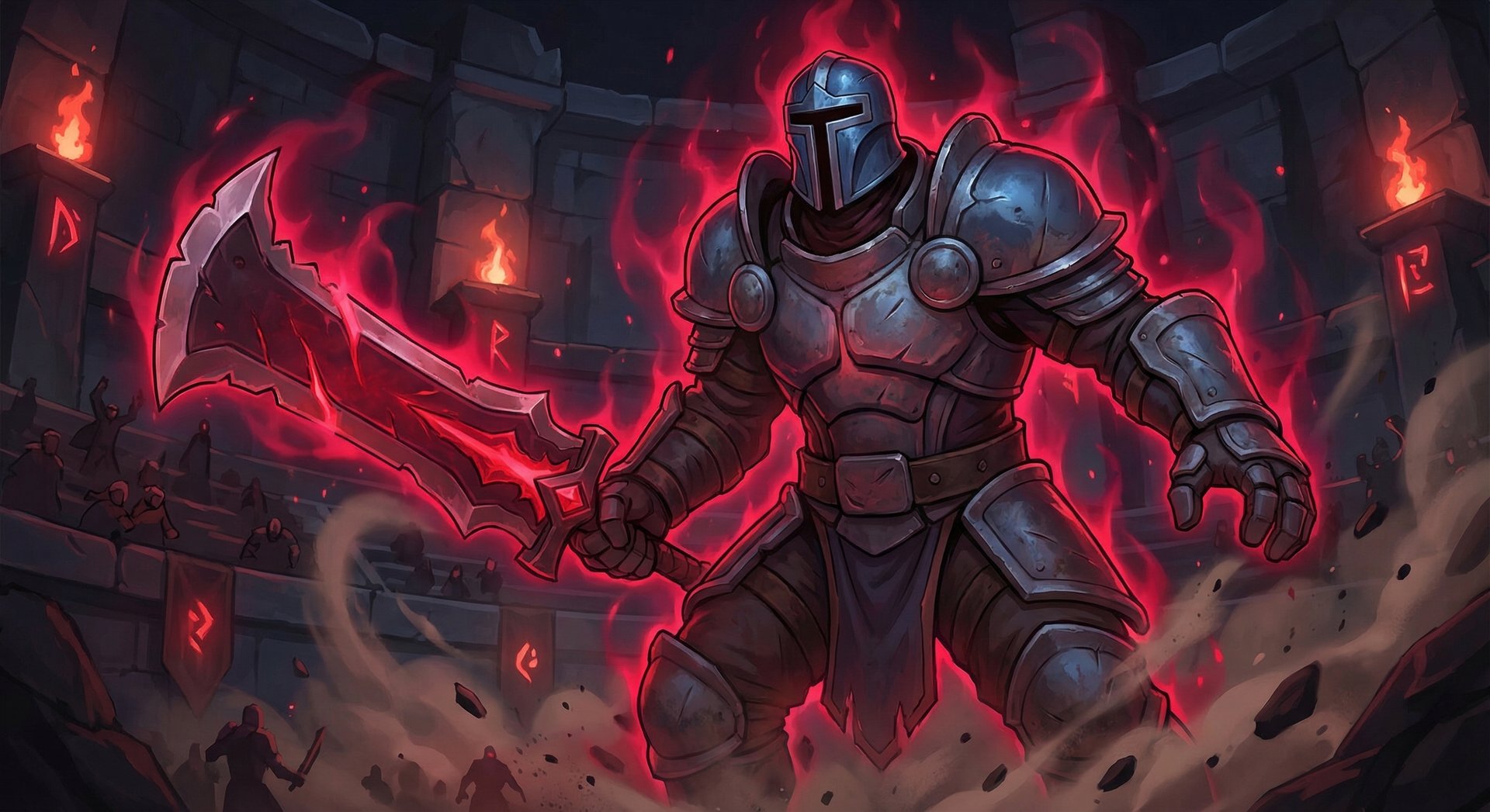 Sven activating Gods Strength ultimate with red glowing energy