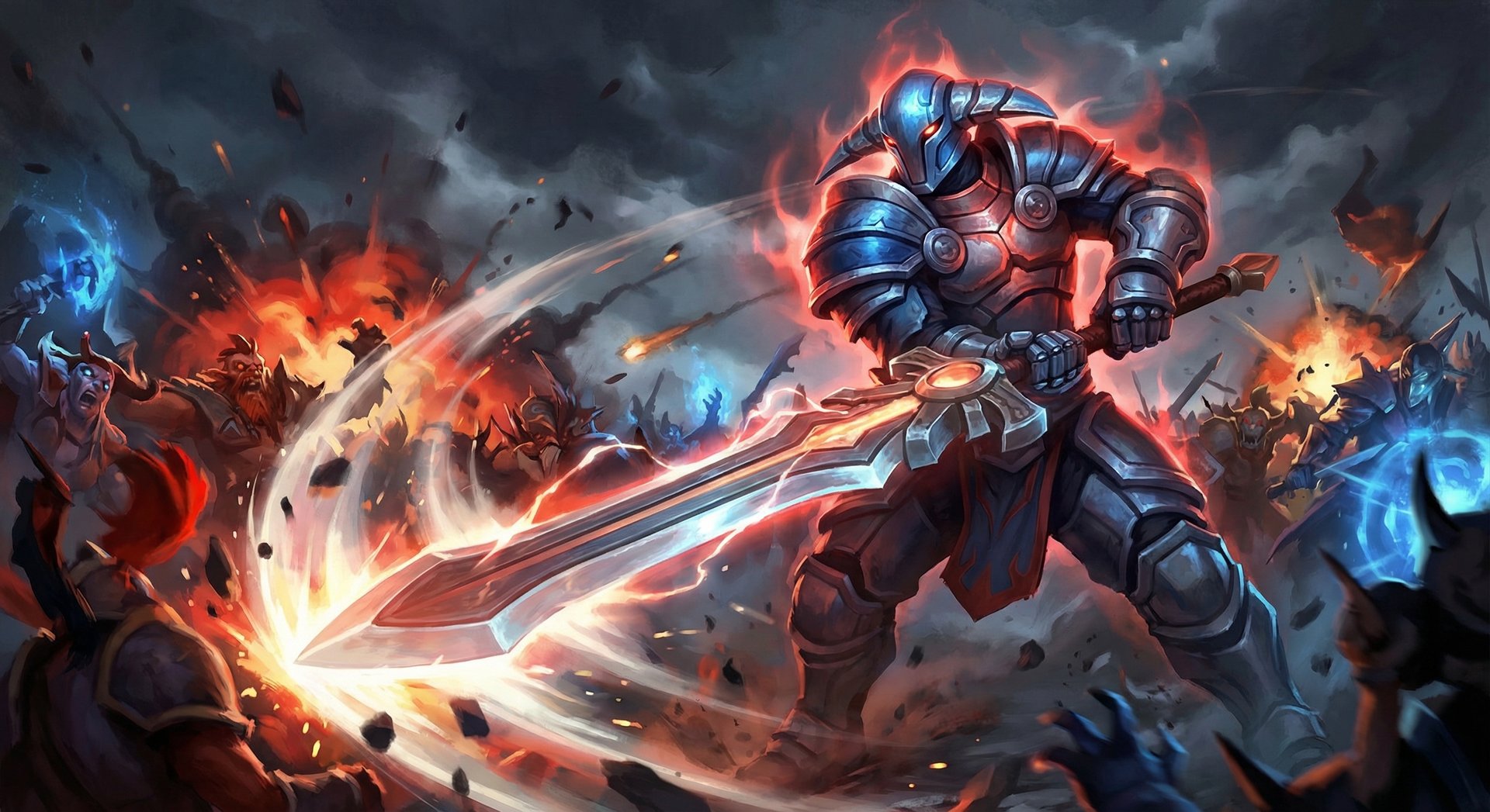 Sven cleaving through enemies in an epic team fight
