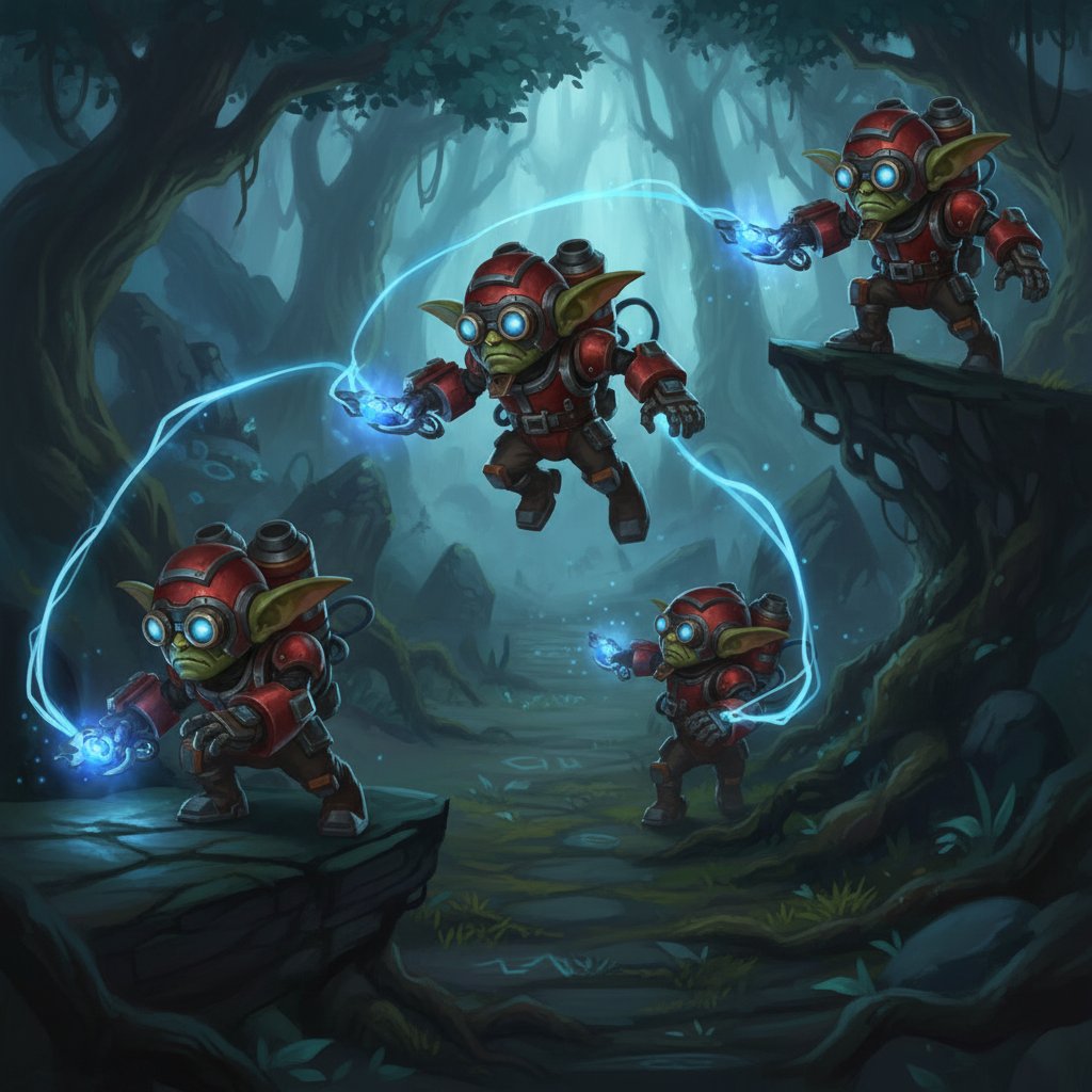 Tinker performing advanced shift-queue blink technique with triple-exposure motion effect