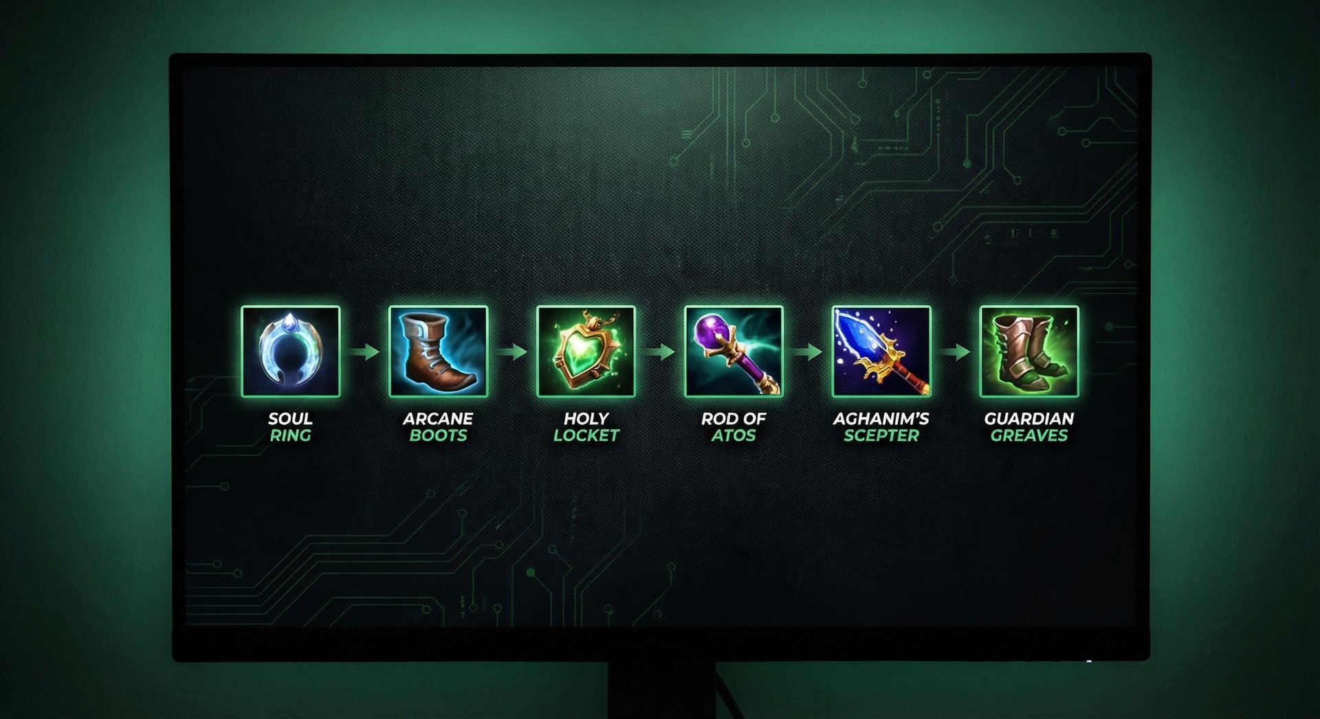 Undying item build progression for Dota 2