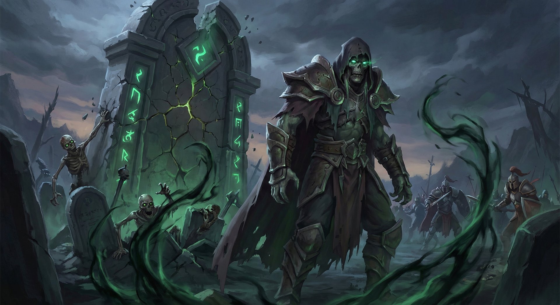 Undying Tombstone ability spawning zombies on the Dota 2 battlefield