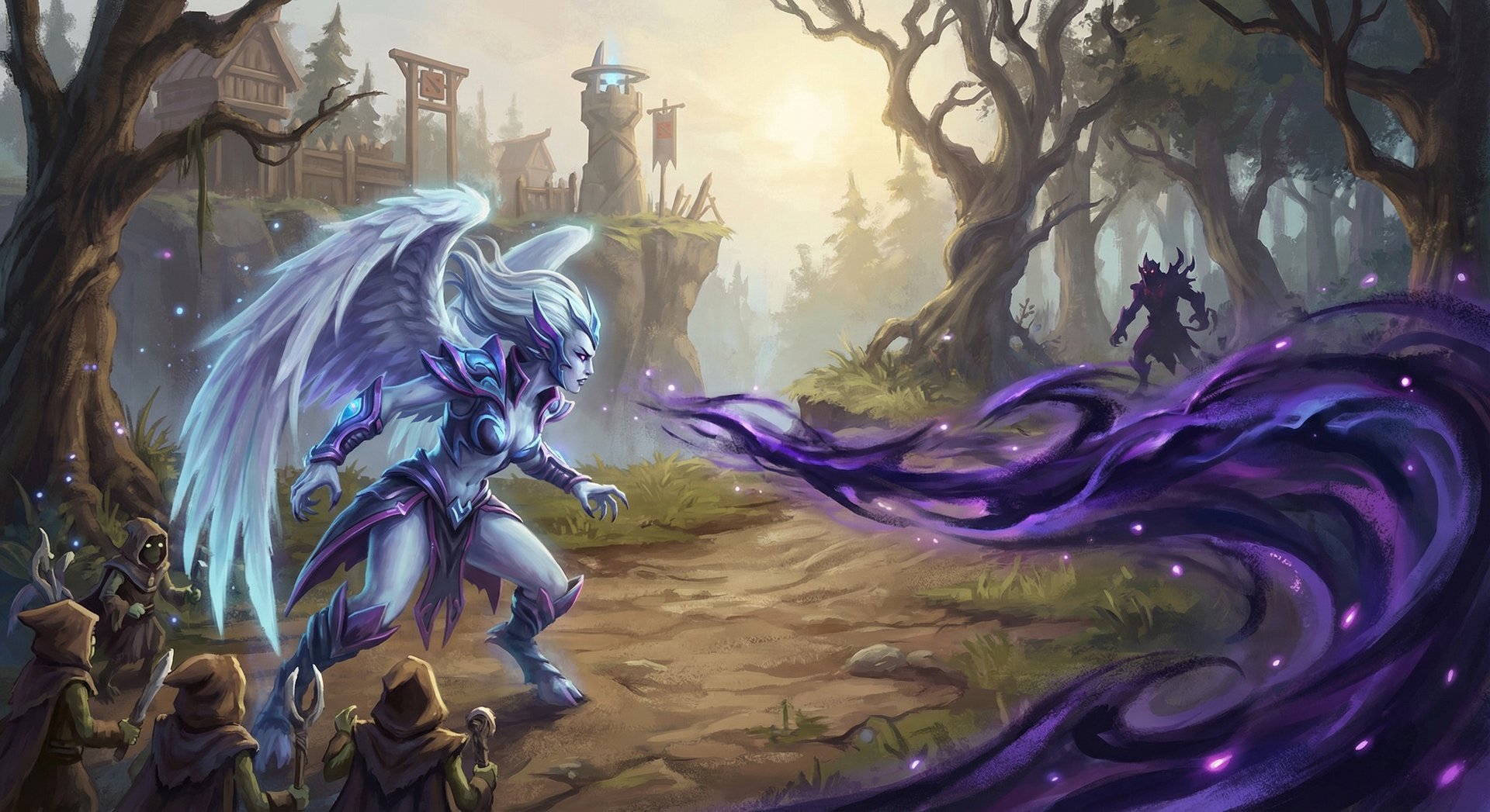 Vengeful Spirit dominating the laning phase with Wave of Terror