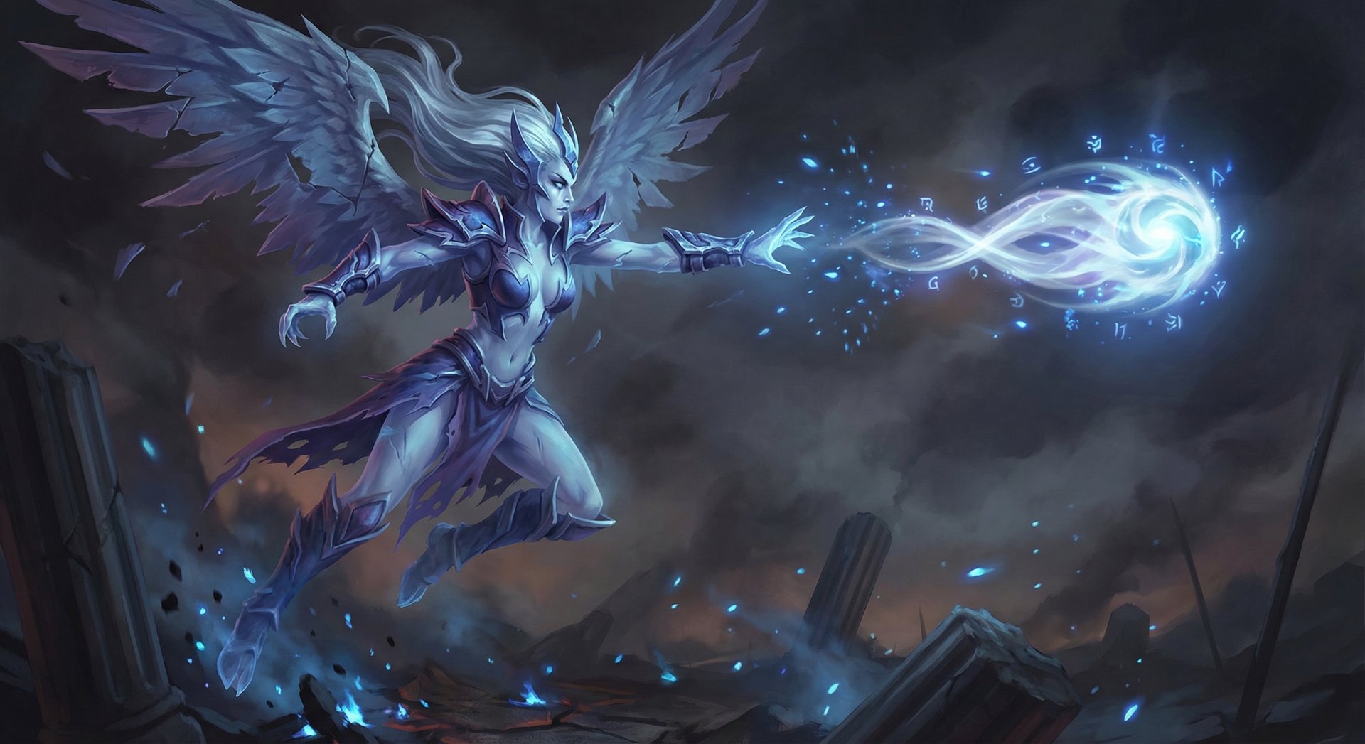 Vengeful Spirit casting Magic Missile stun ability in Dota 2
