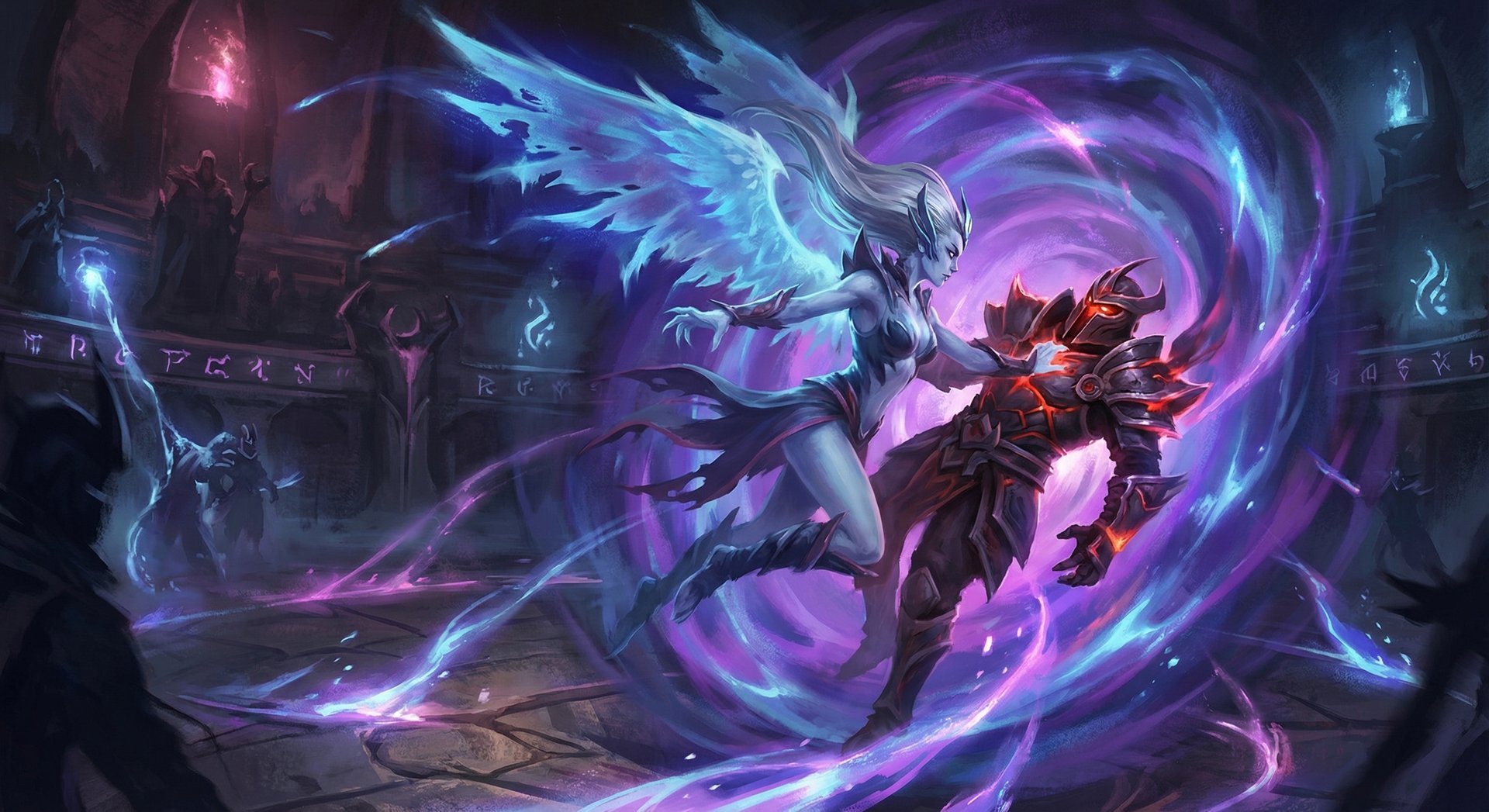Vengeful Spirit using Nether Swap ultimate ability to reposition enemy hero
