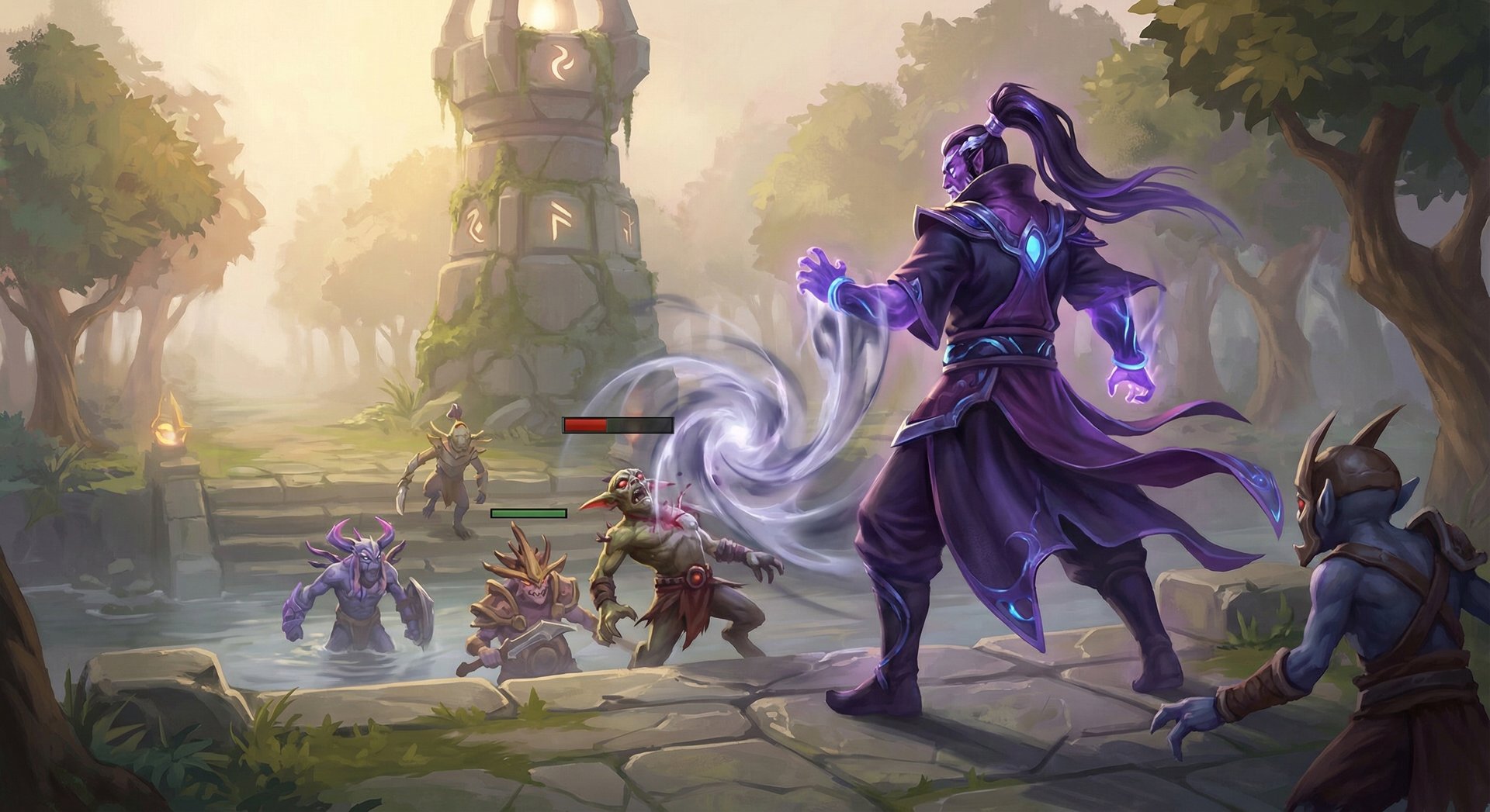 Void Spirit laning phase in Dota 2 mid lane