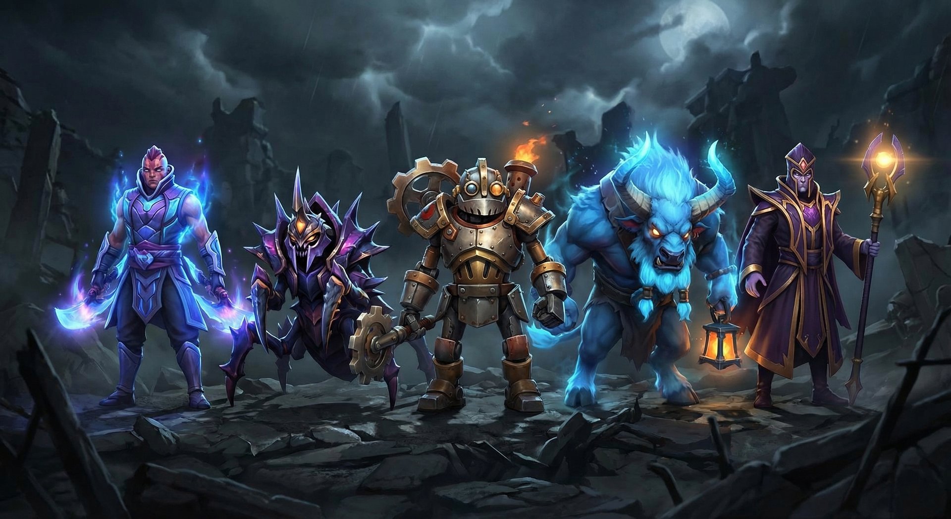 Counter heroes lineup against Witch Doctor in Dota 2