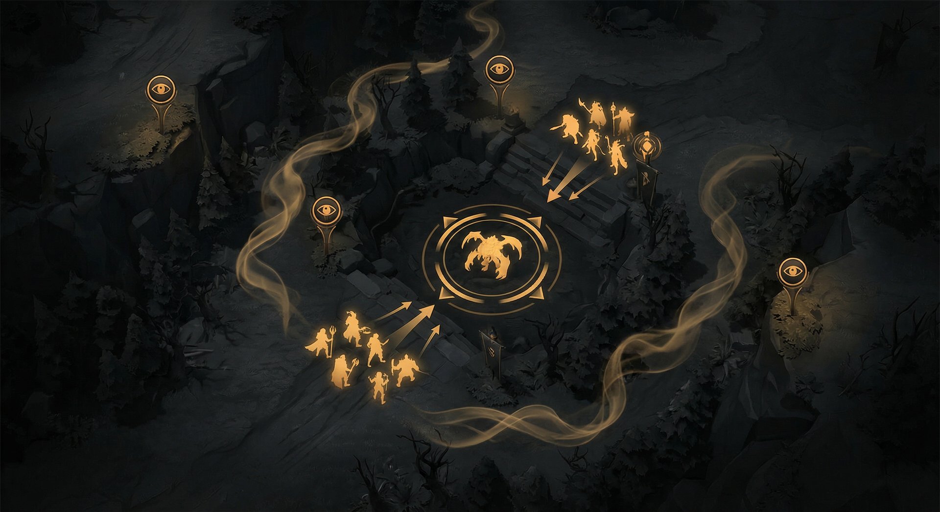 Roshan control setup and movement paths on patch 7.41a