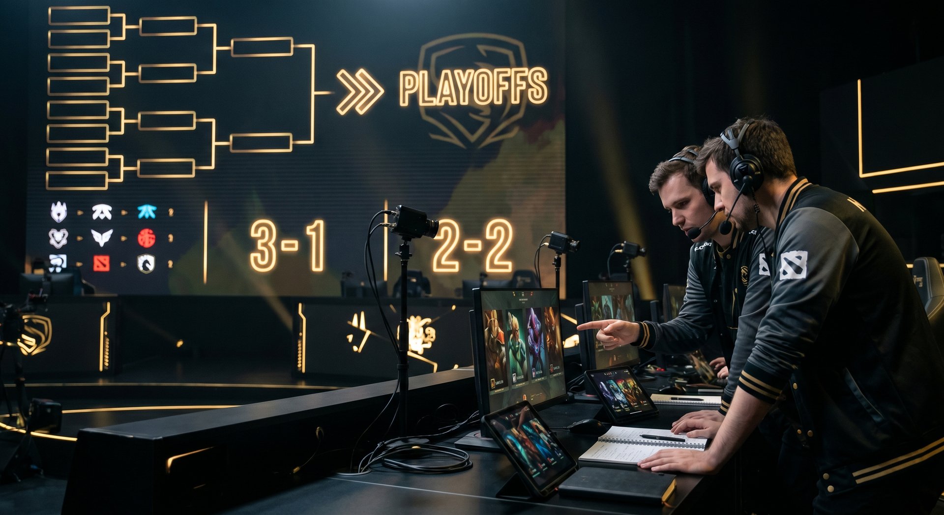 PGL Wallachia Season 8 playoff race and Swiss records visual