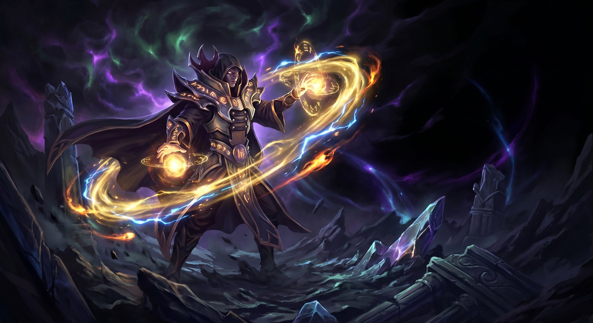 Invoker casting powerful spells showing dominance in Patch 7.41b Dota 2 meta