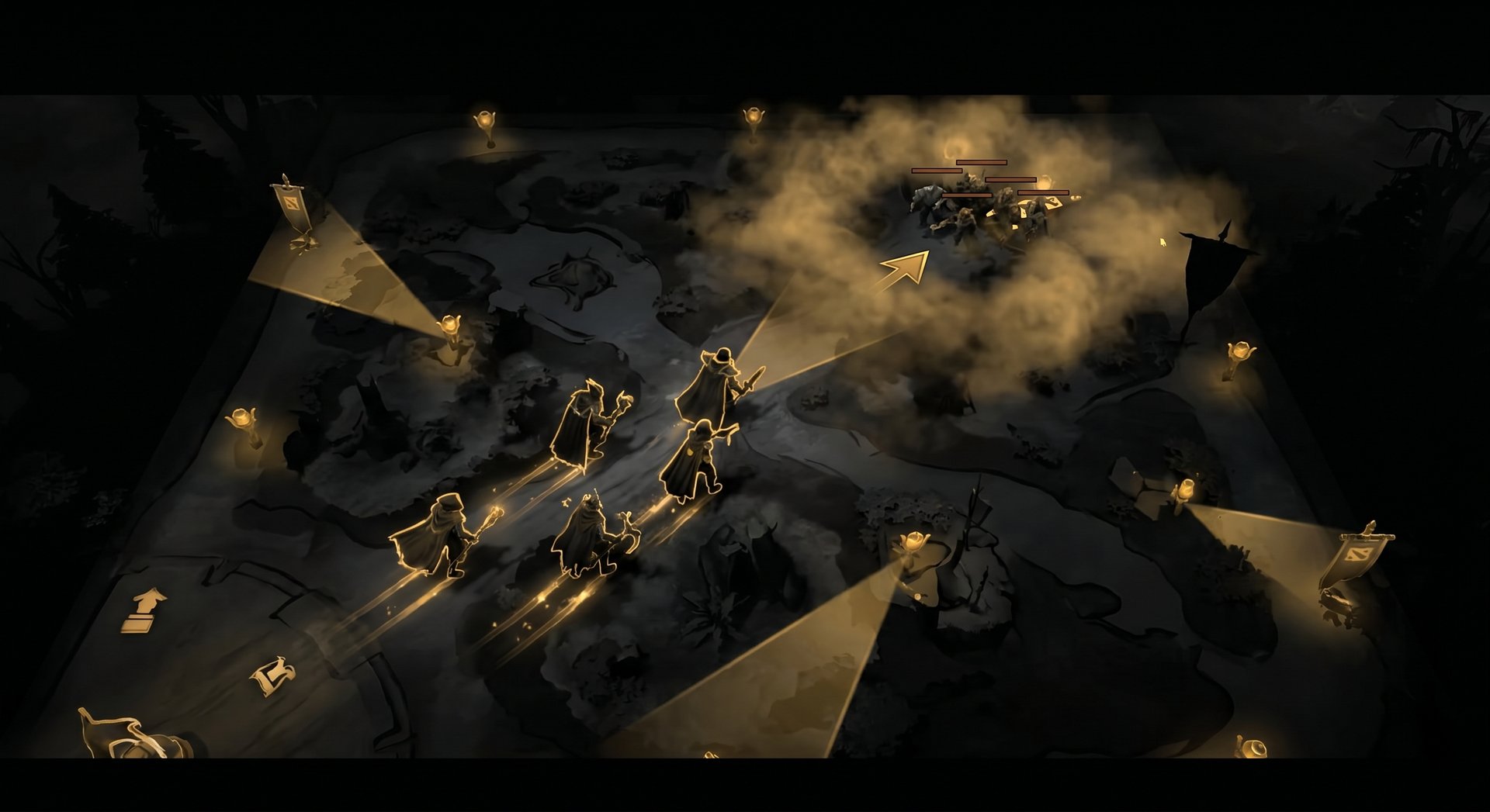 High MMR Dota 2 smoke gank and vision control setup
